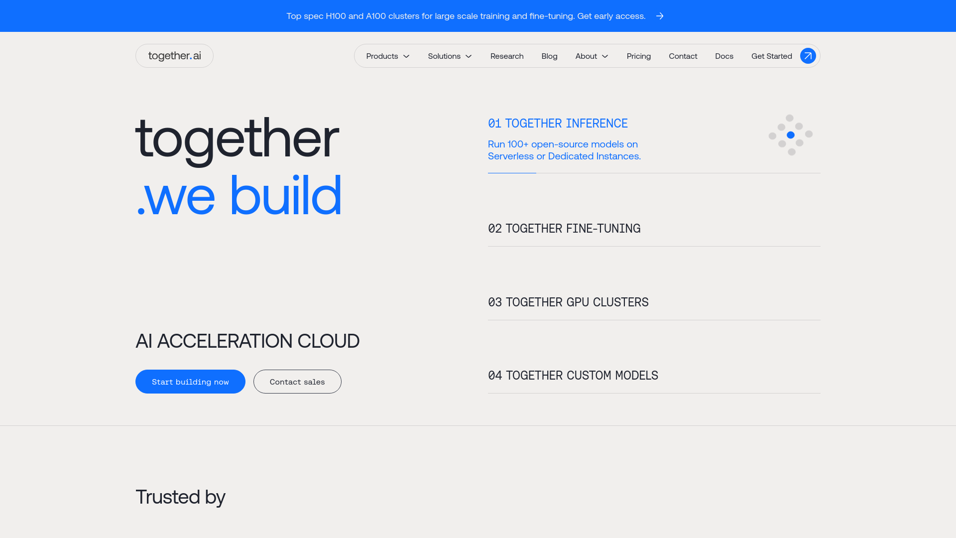 Together AI screenshot