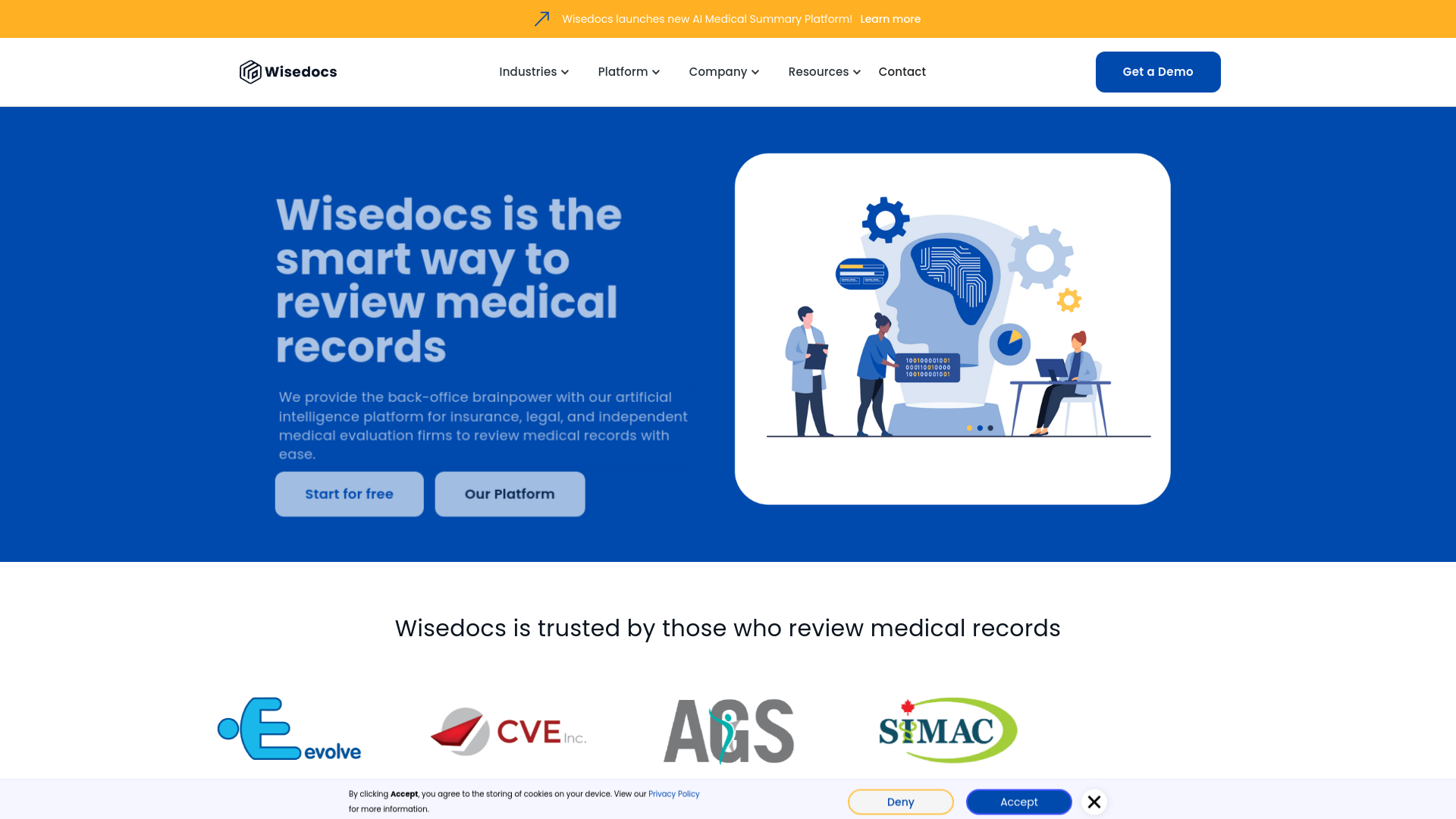 Wisedocs screenshot