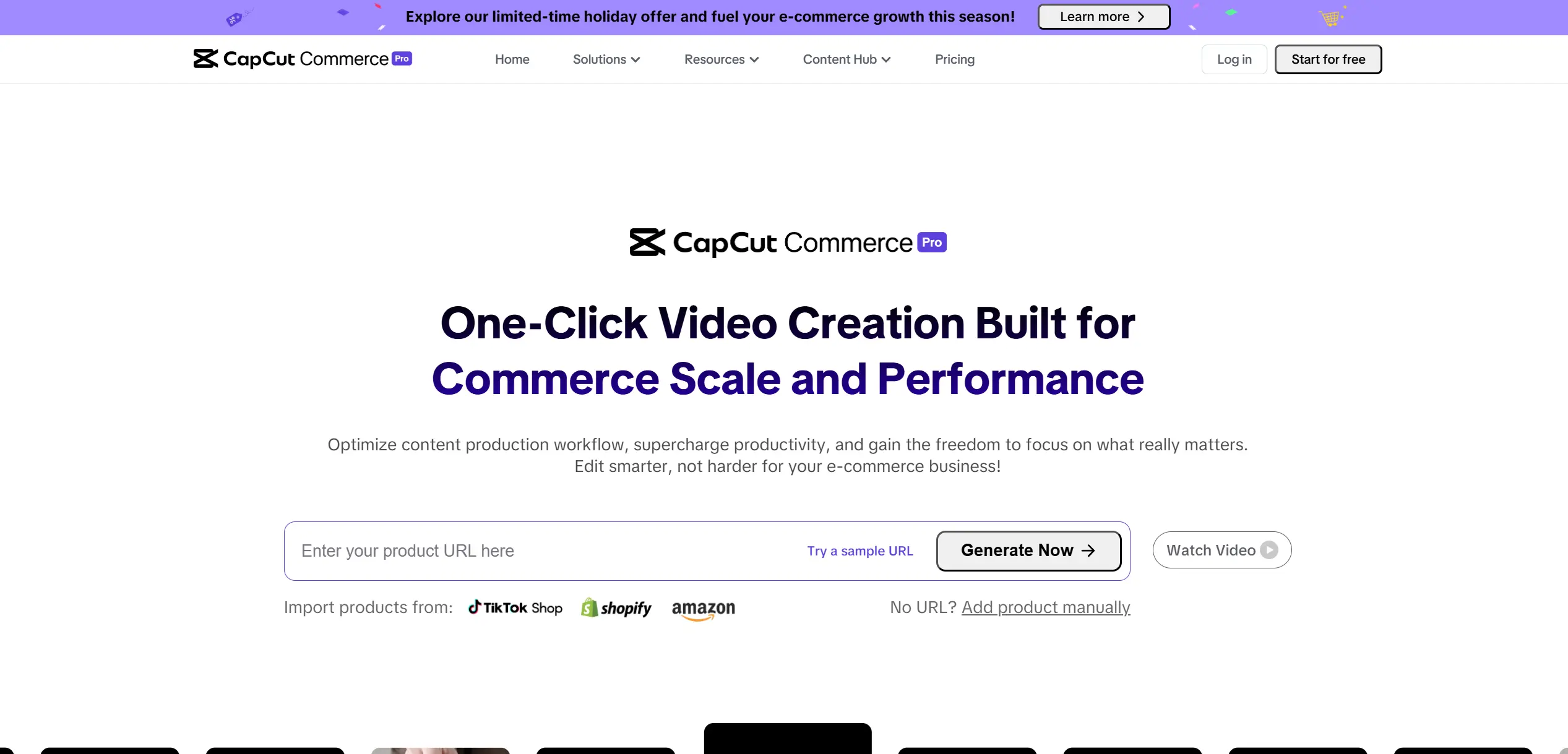 CapCut Commerce screenshot
