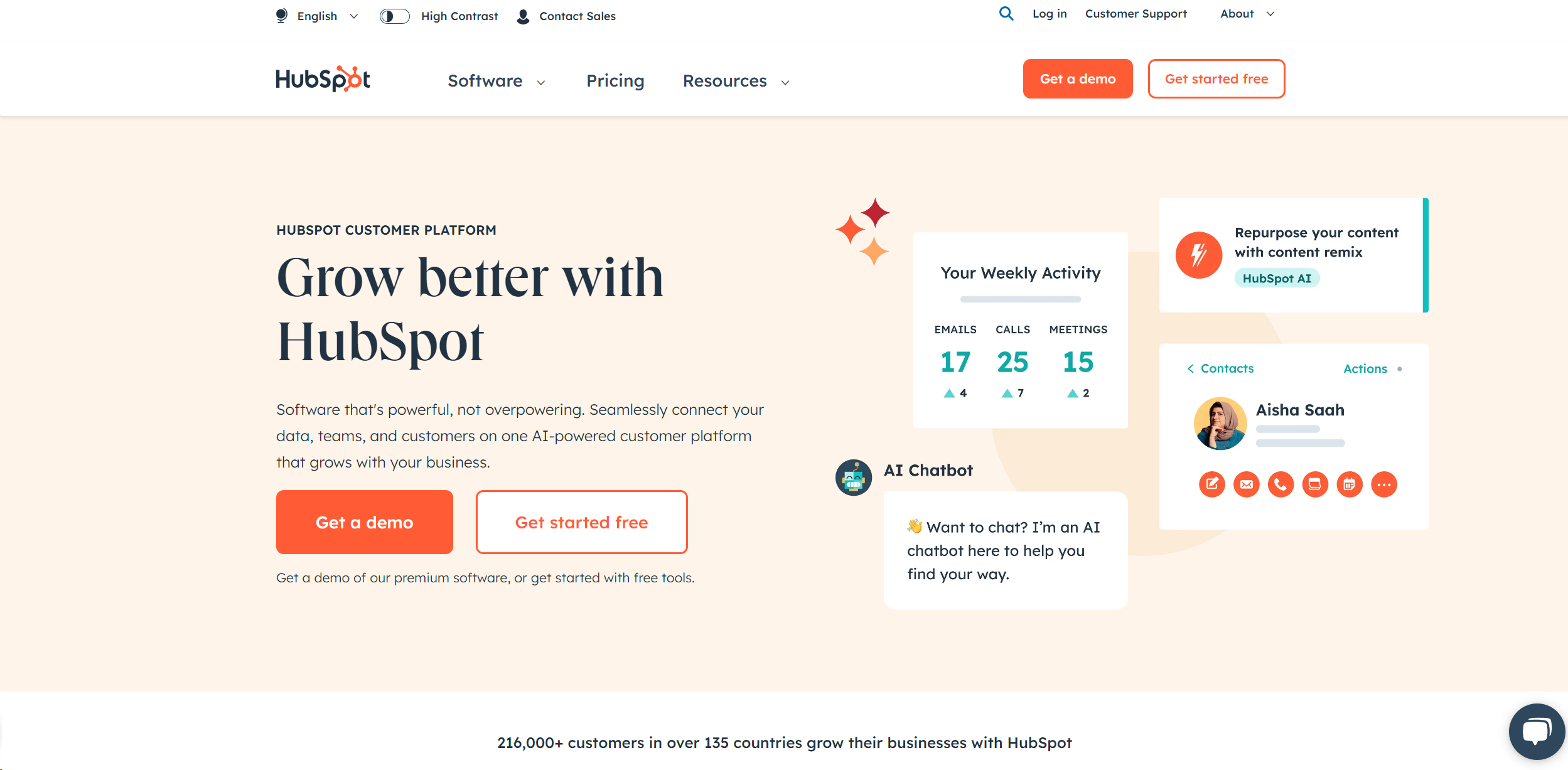 HubSpot screenshot