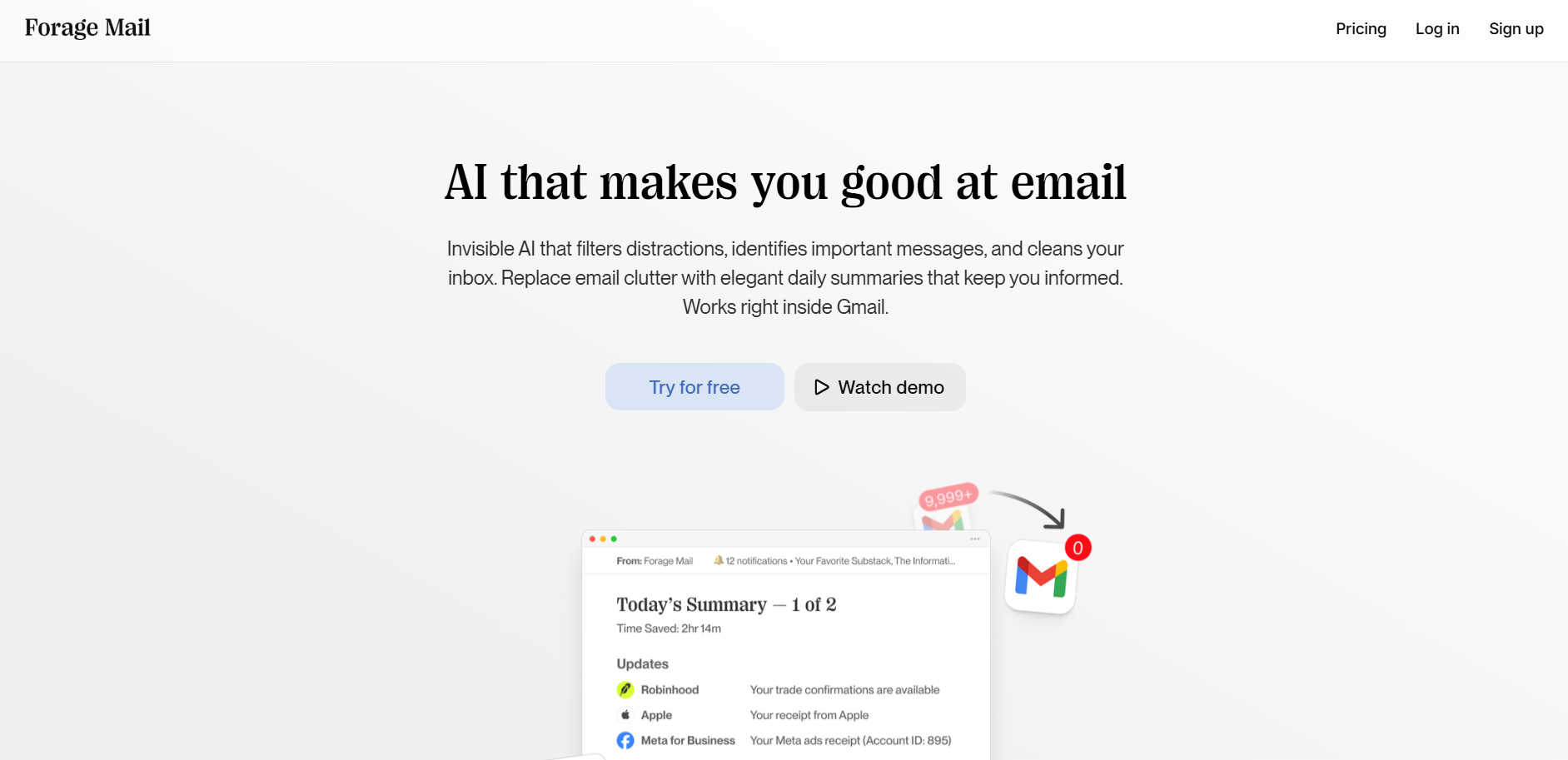 Forage Mail screenshot