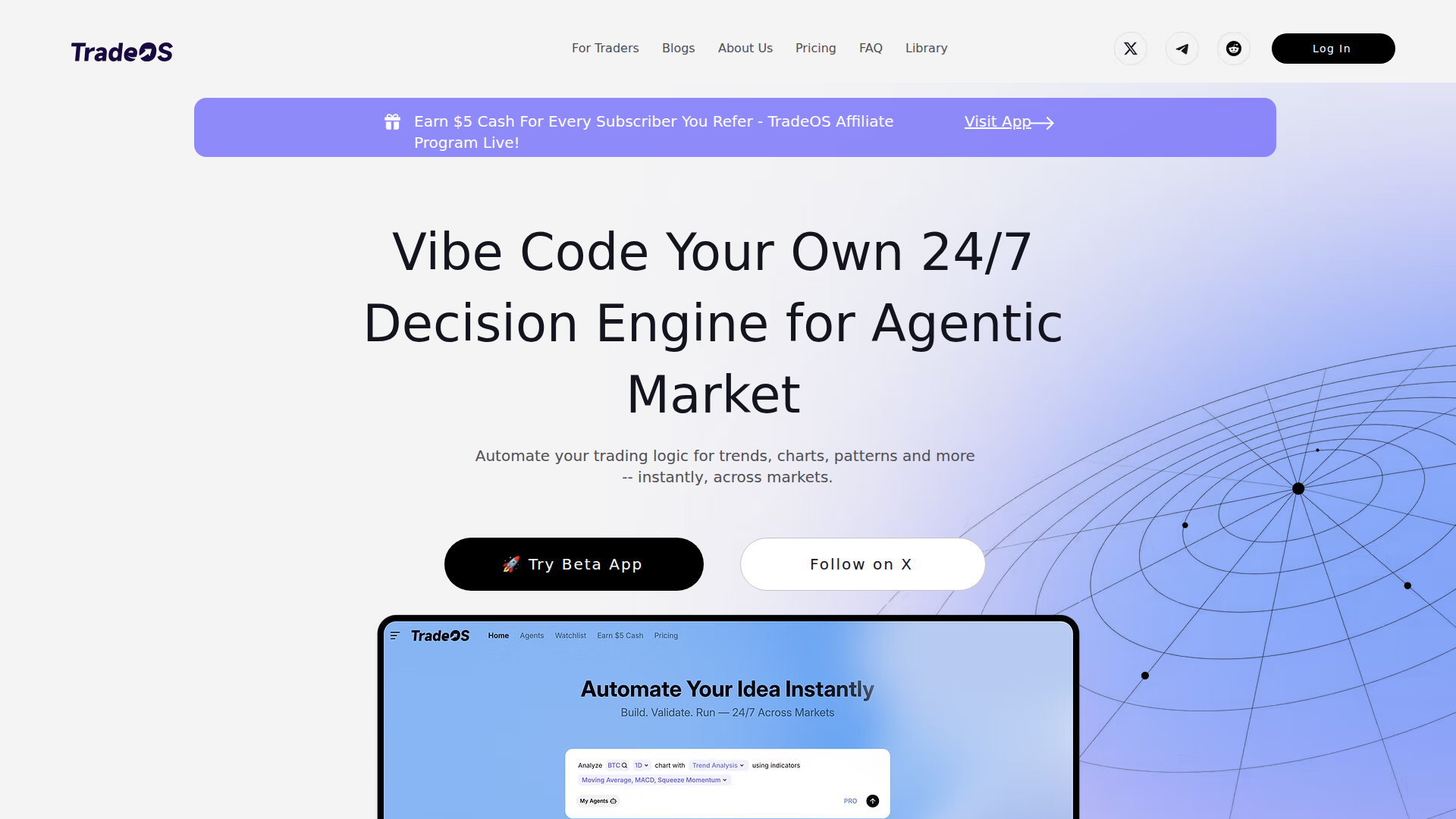 TradeOS AI screenshot