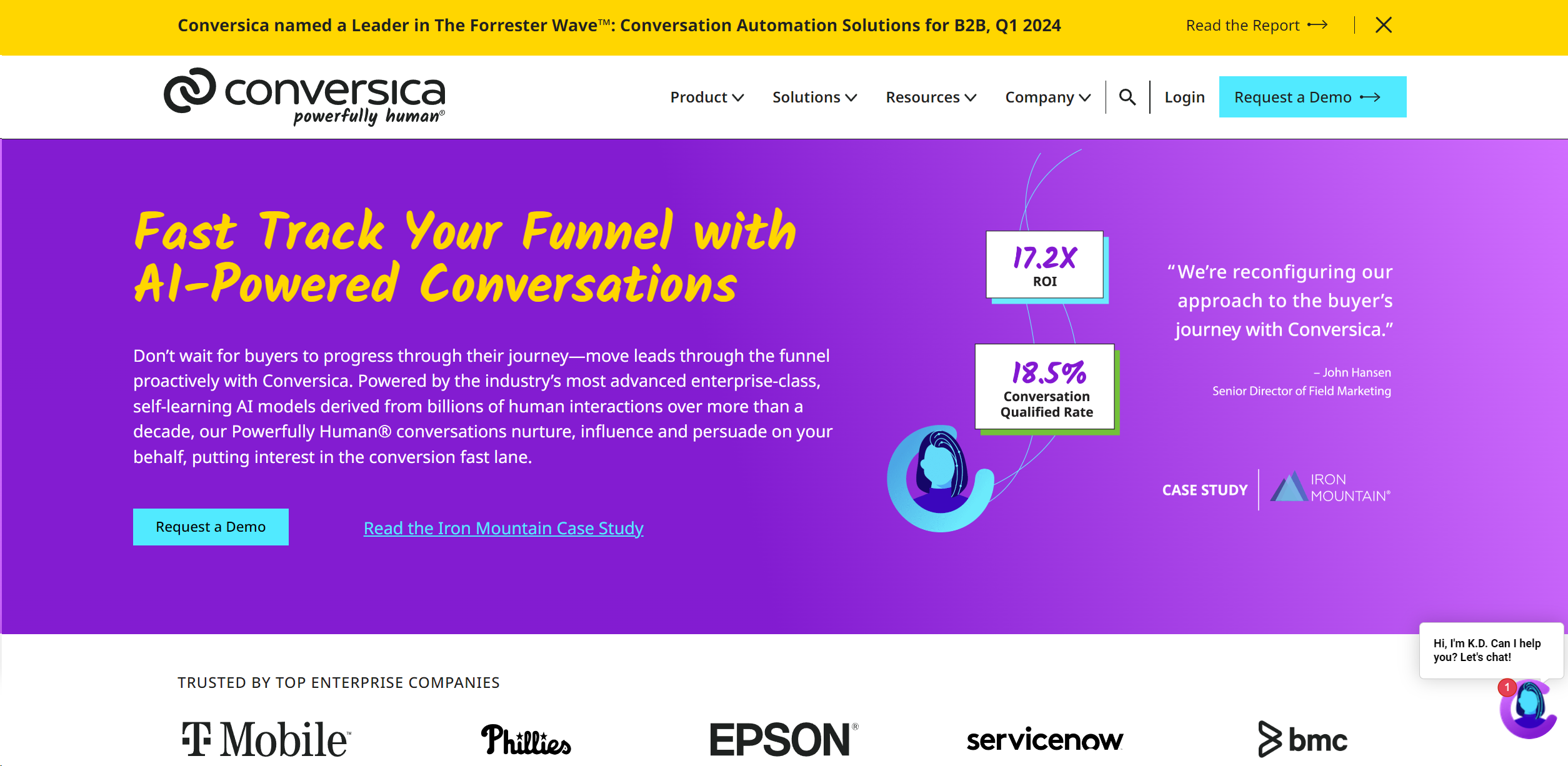 Conversica screenshot