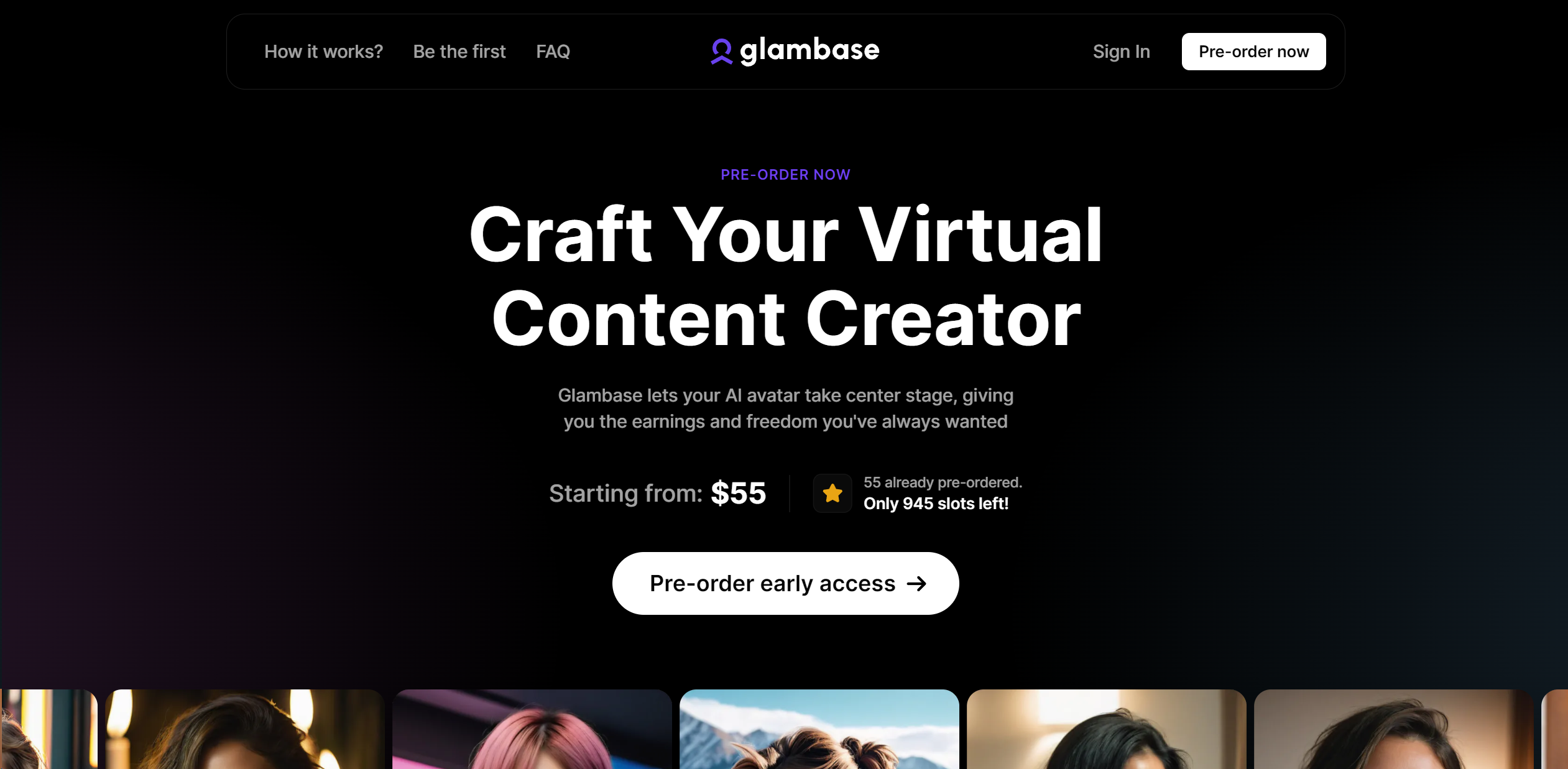 Glambase screenshot