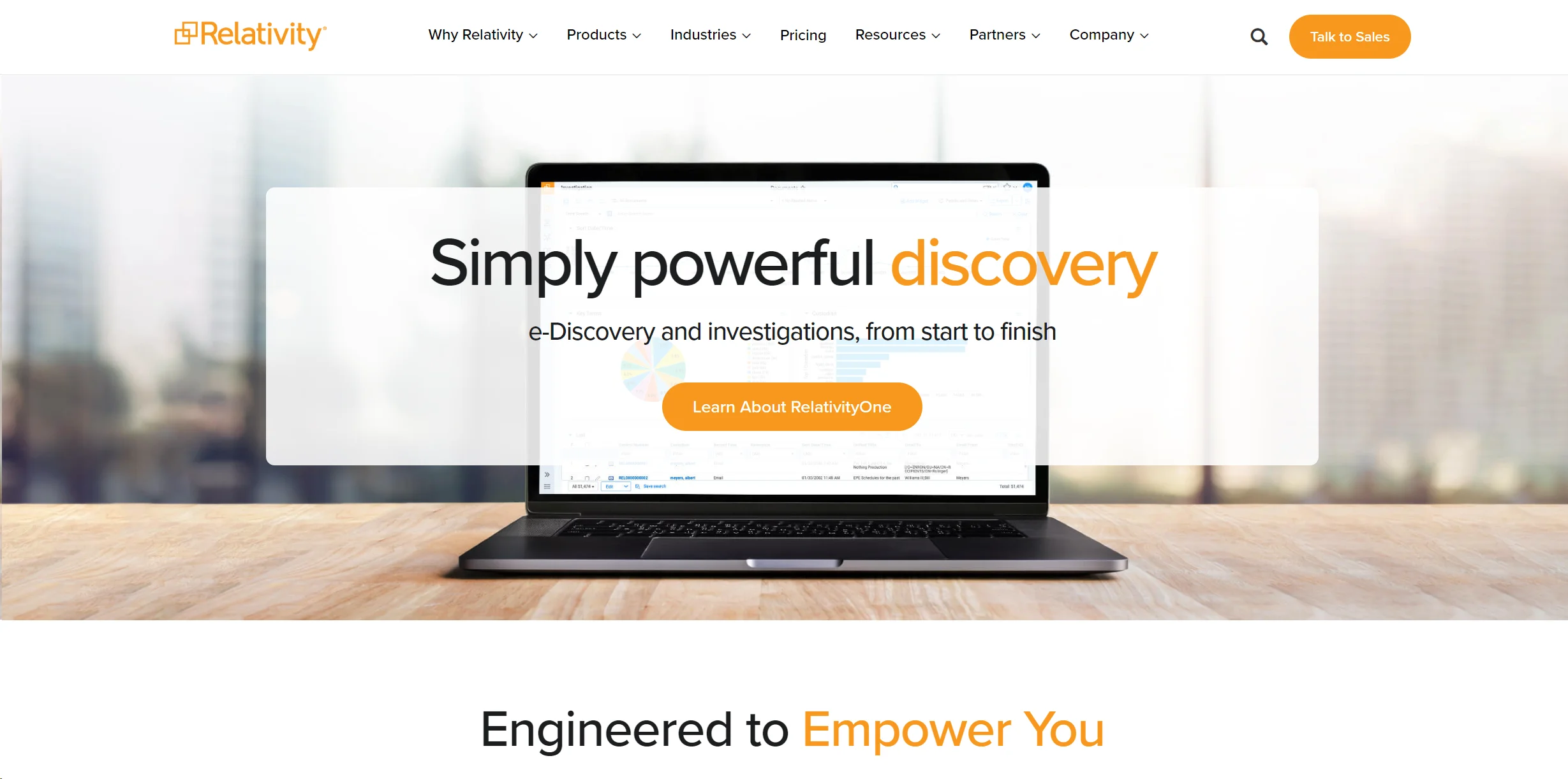 Relativity screenshot