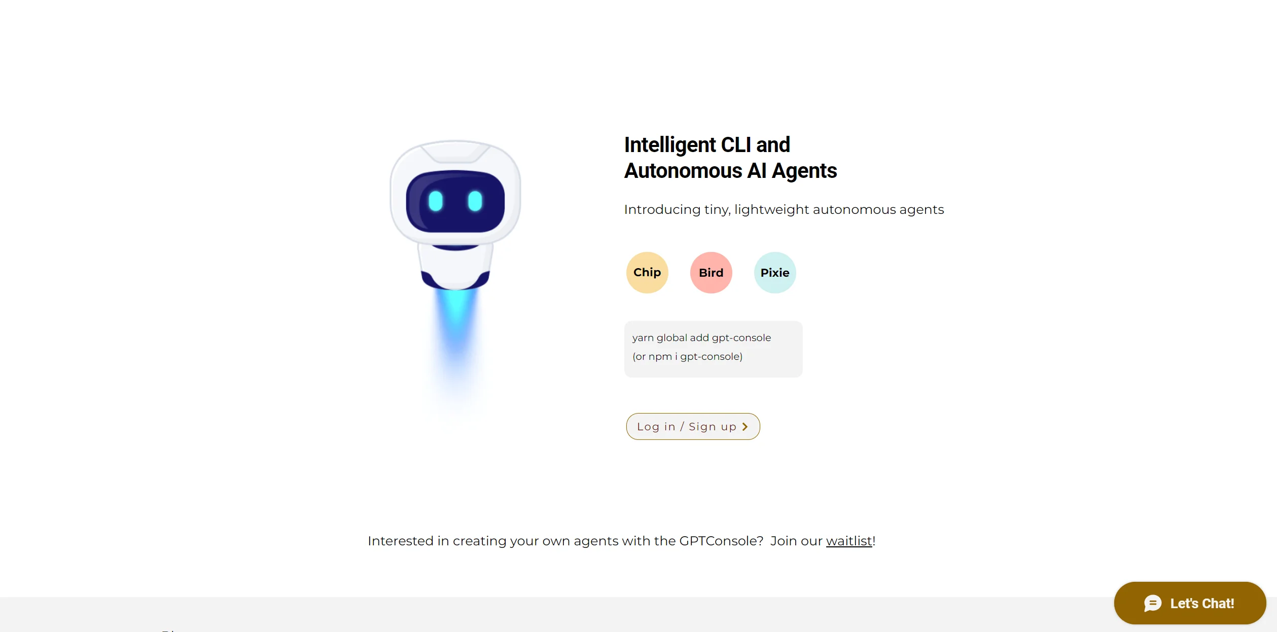 GPTConsole screenshot