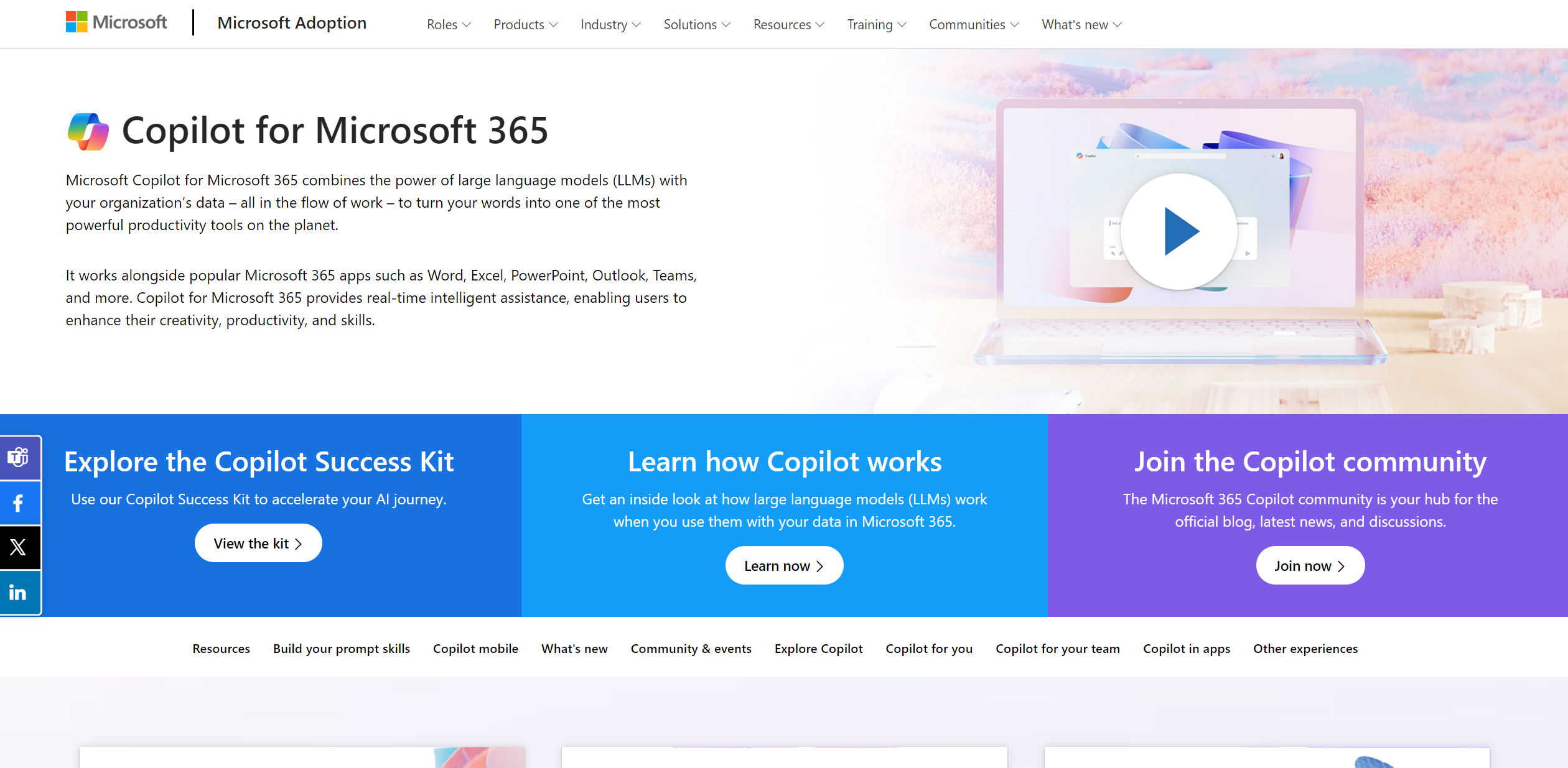 Copilot for Microsoft 365 screenshot