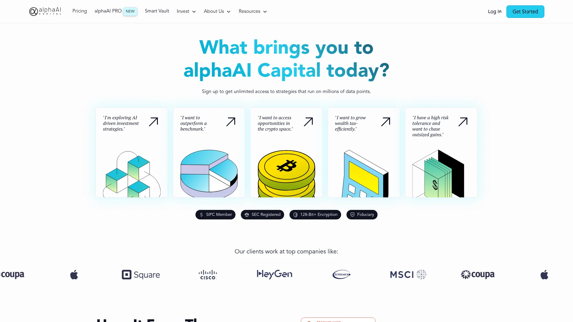 alphaAI Capital screenshot