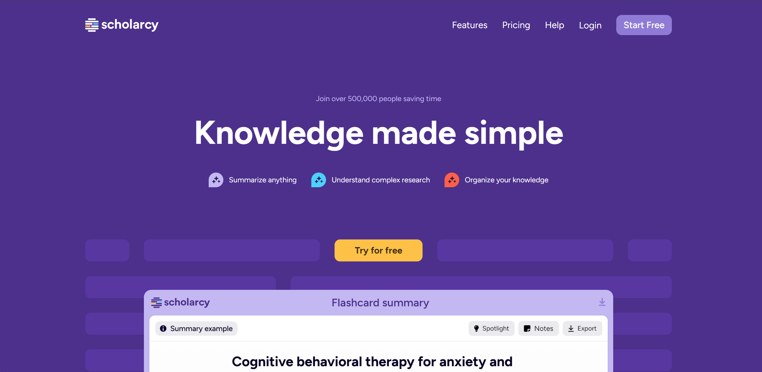 Scholarcy screenshot