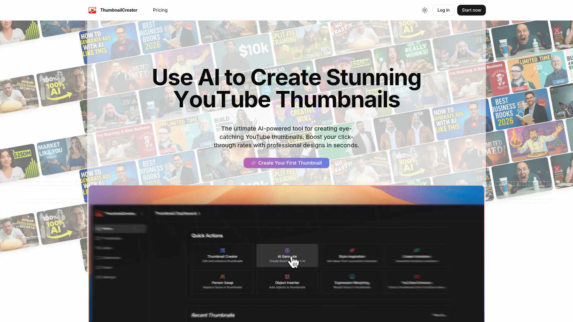 ThumbnailCreator.com screenshot