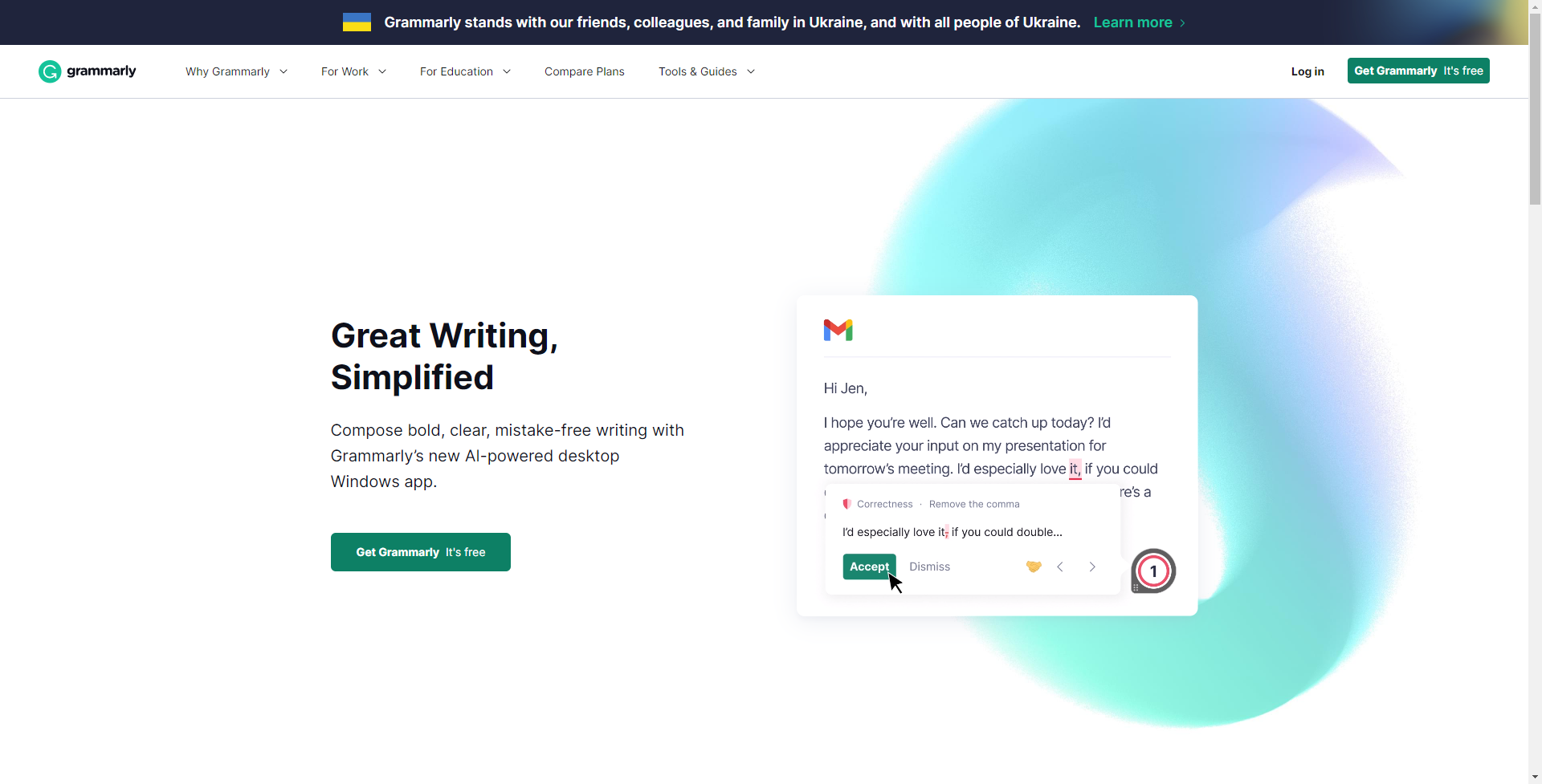 Grammarly screenshot