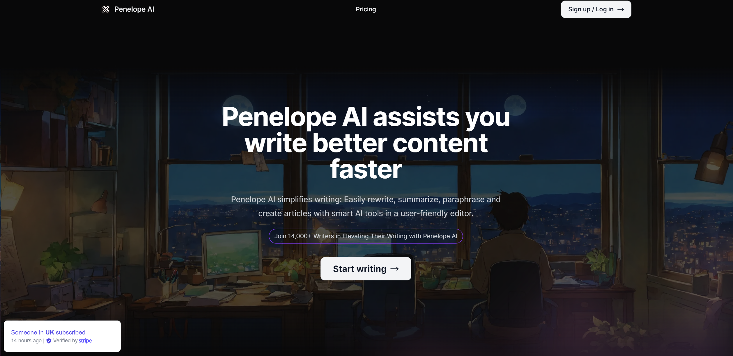 Penelope AI screenshot