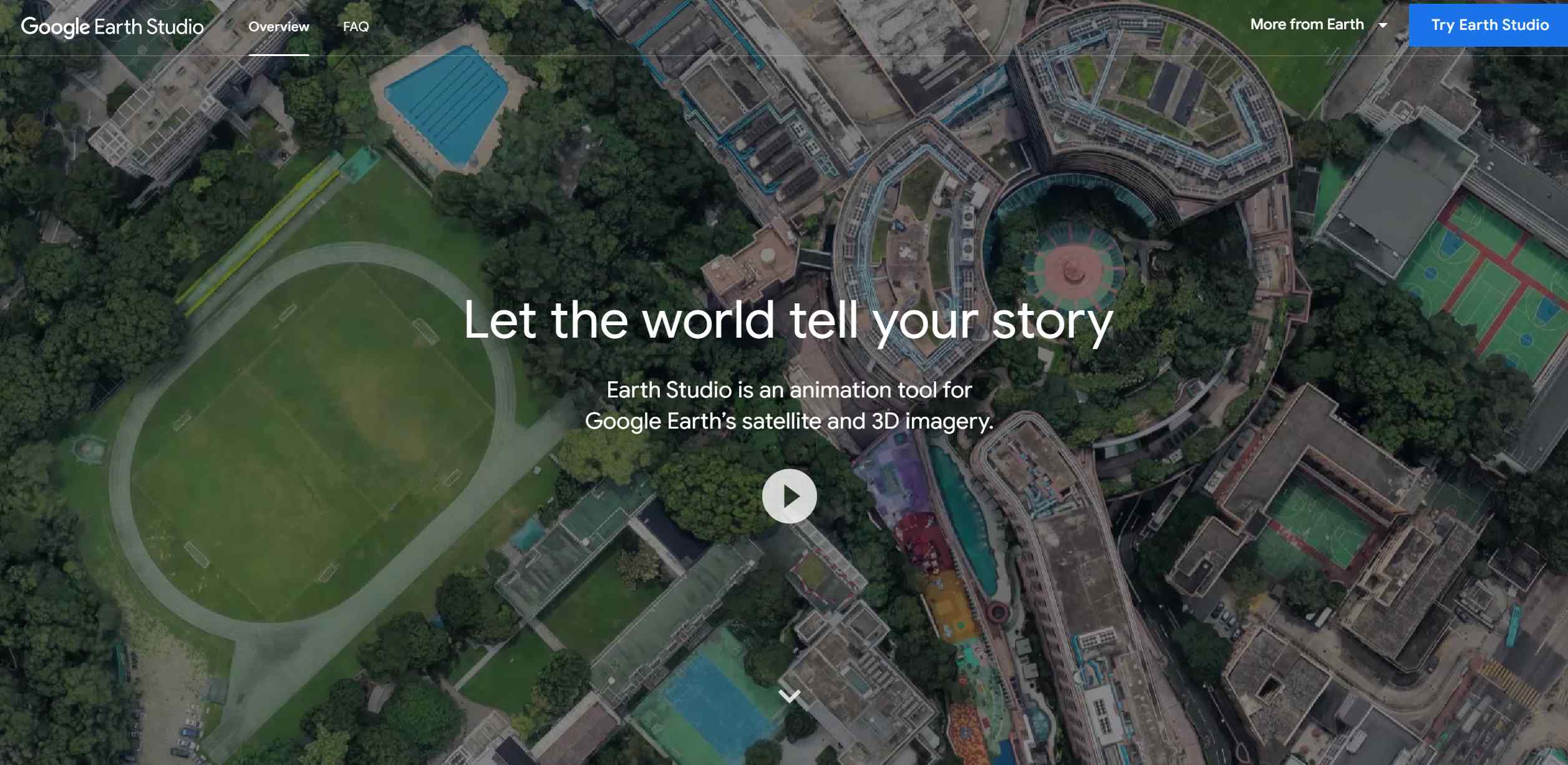 Google Earth Studio screenshot