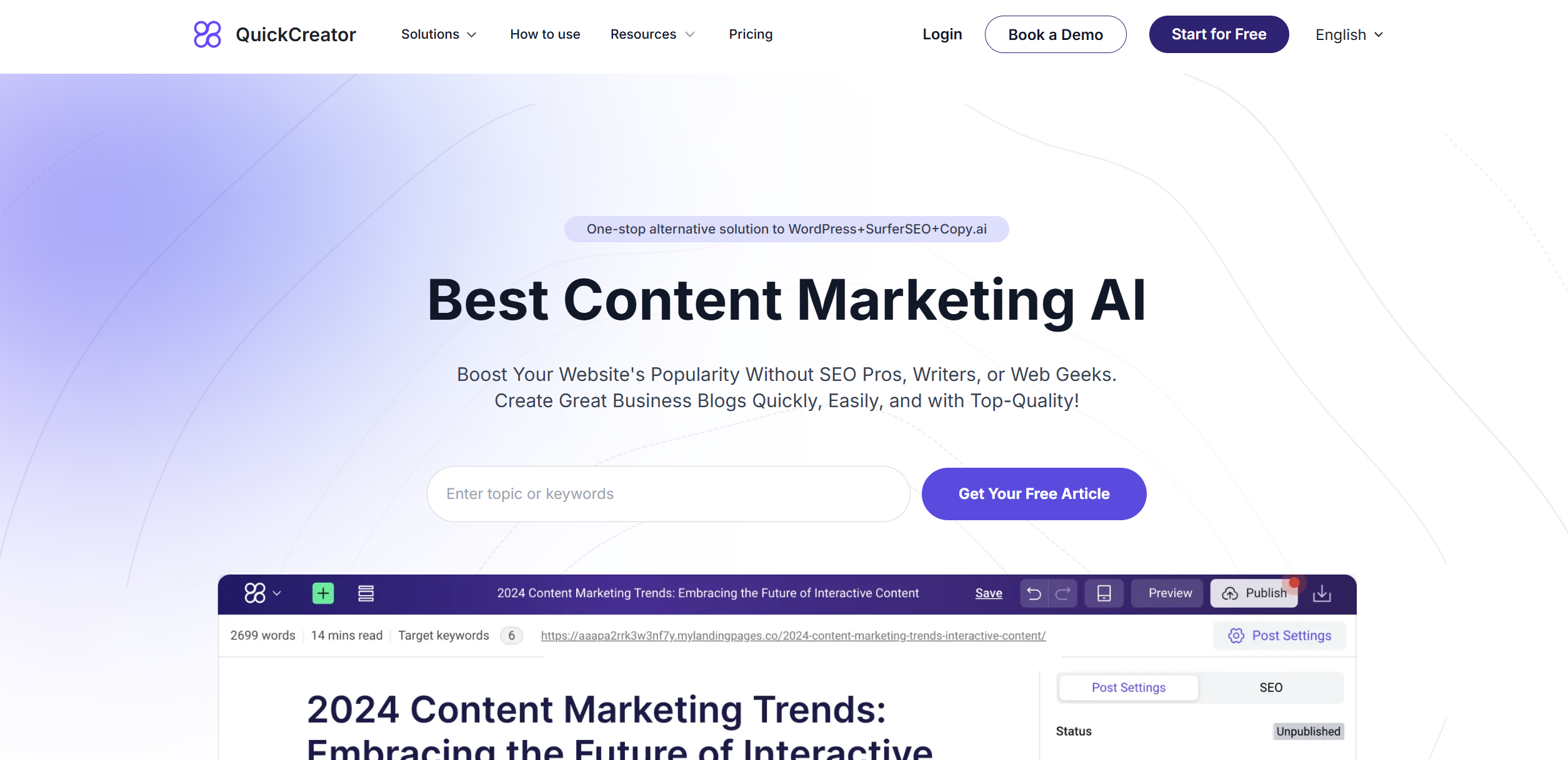 Quick Creator screenshot