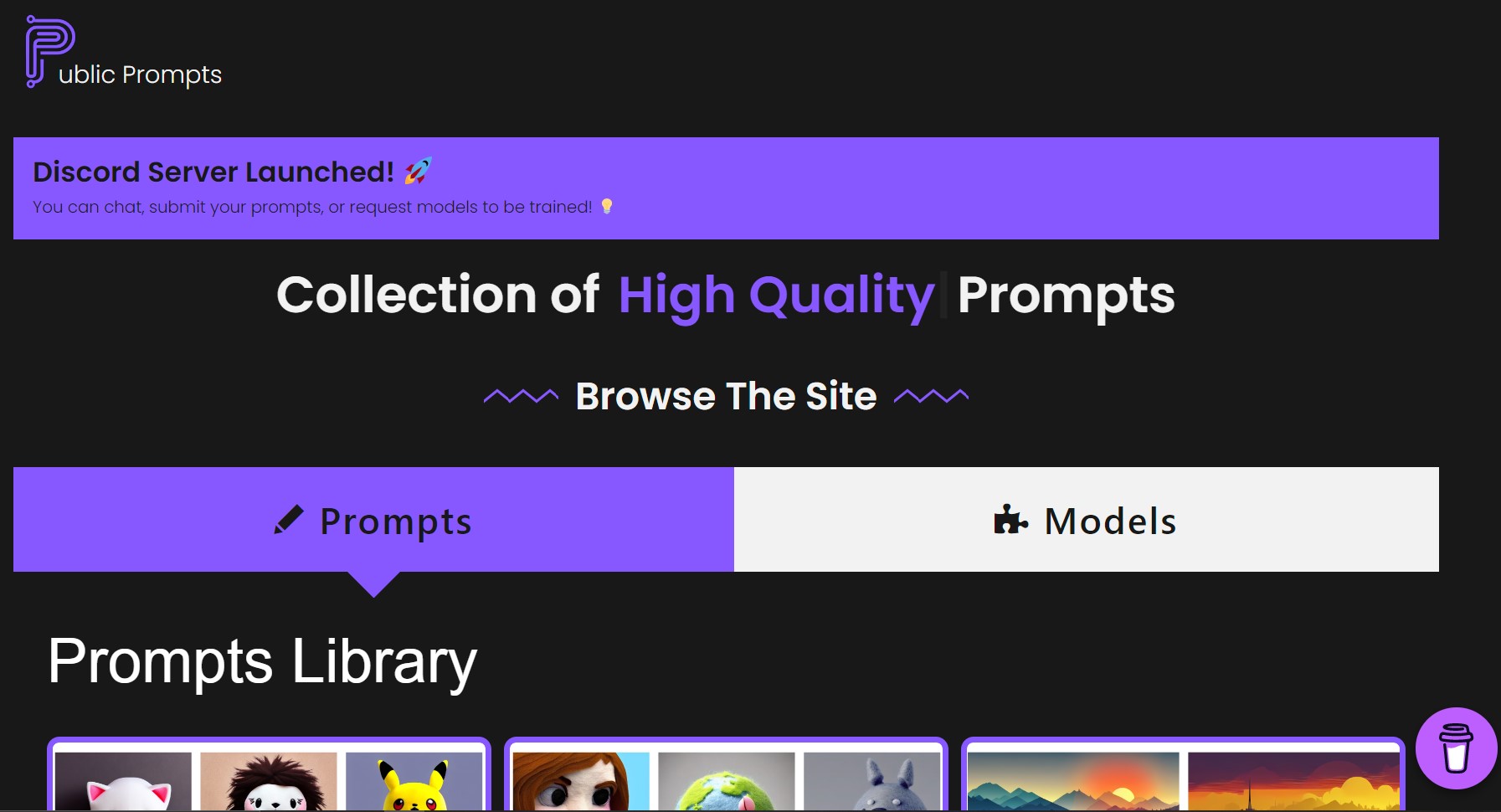 Public Prompts screenshot