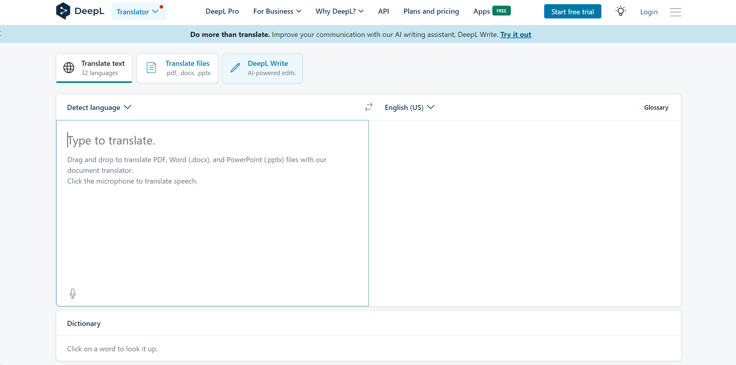 DeepL Translator screenshot