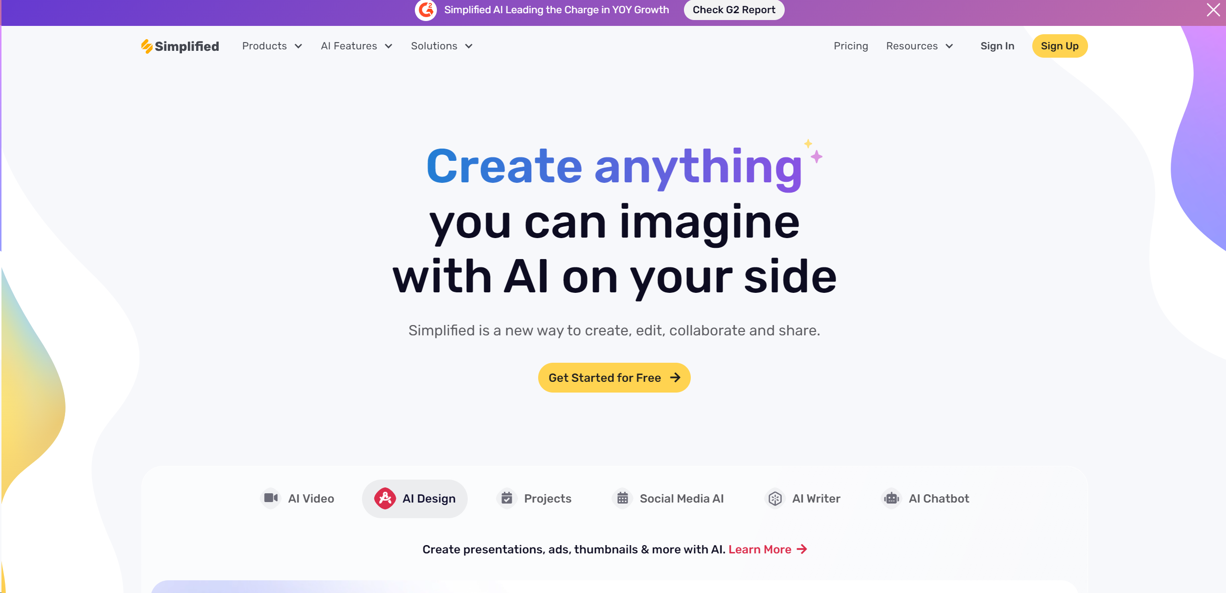 Simplified screenshot