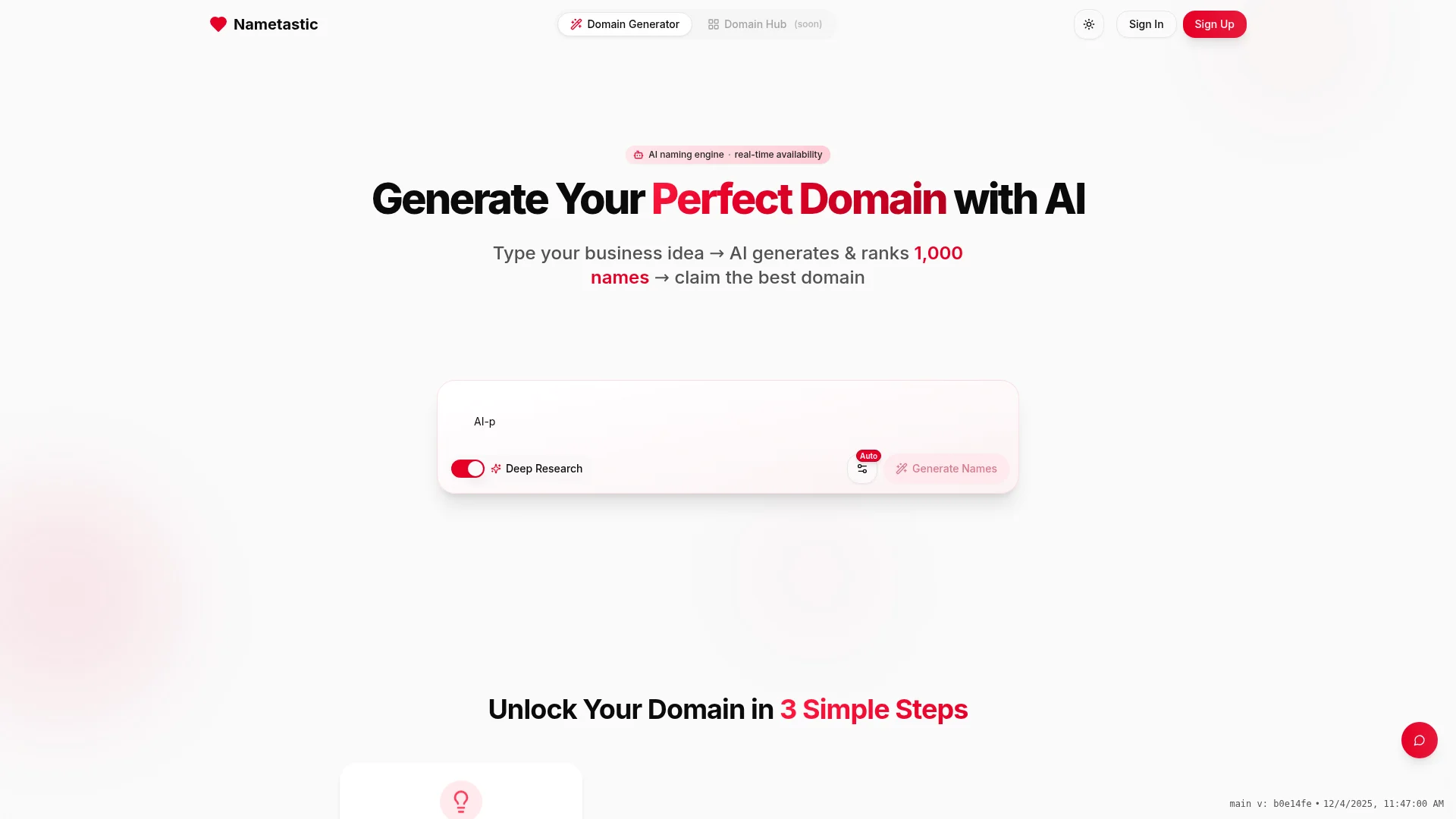 Nametastic screenshot