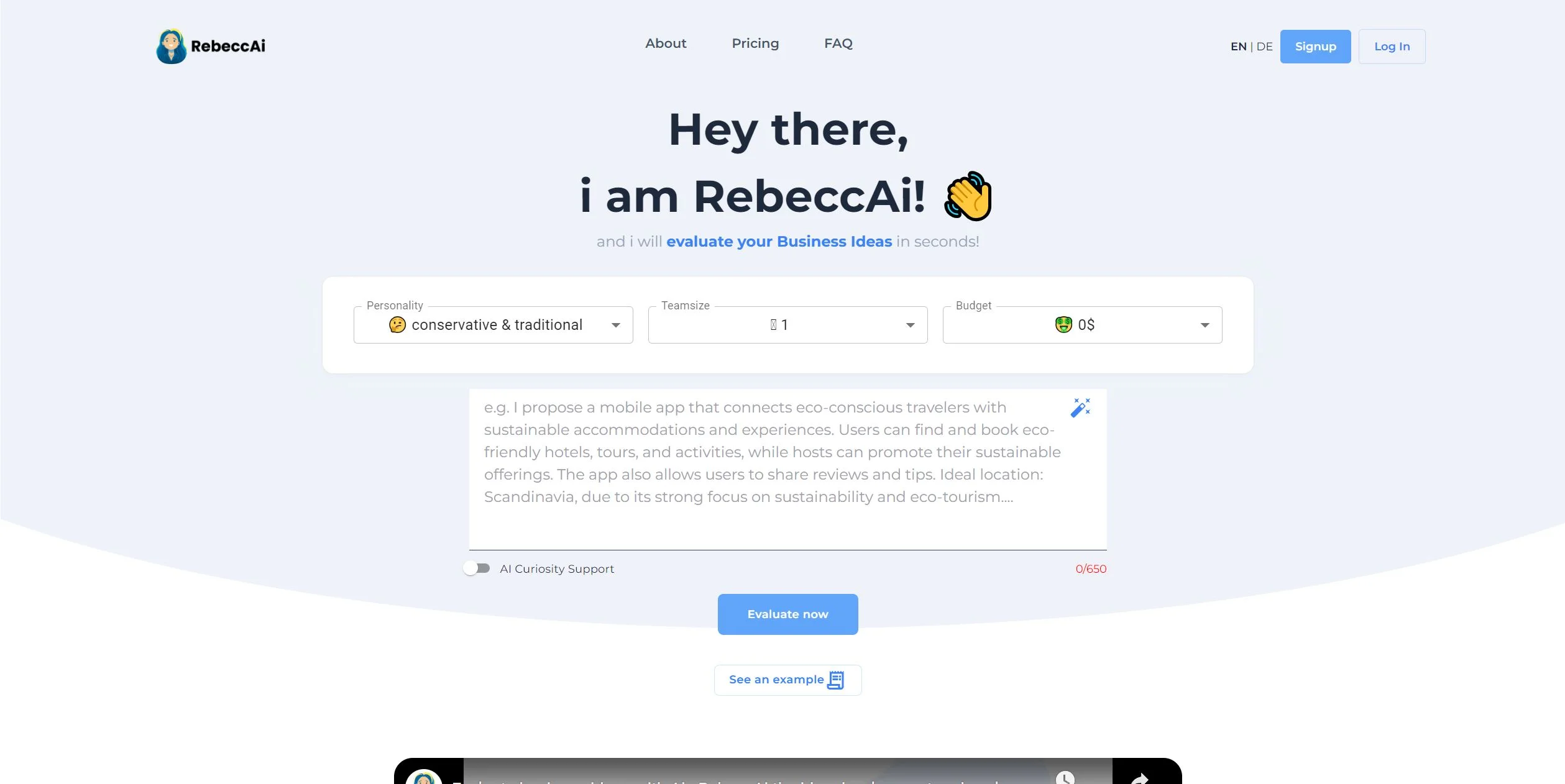 RebeccAI screenshot