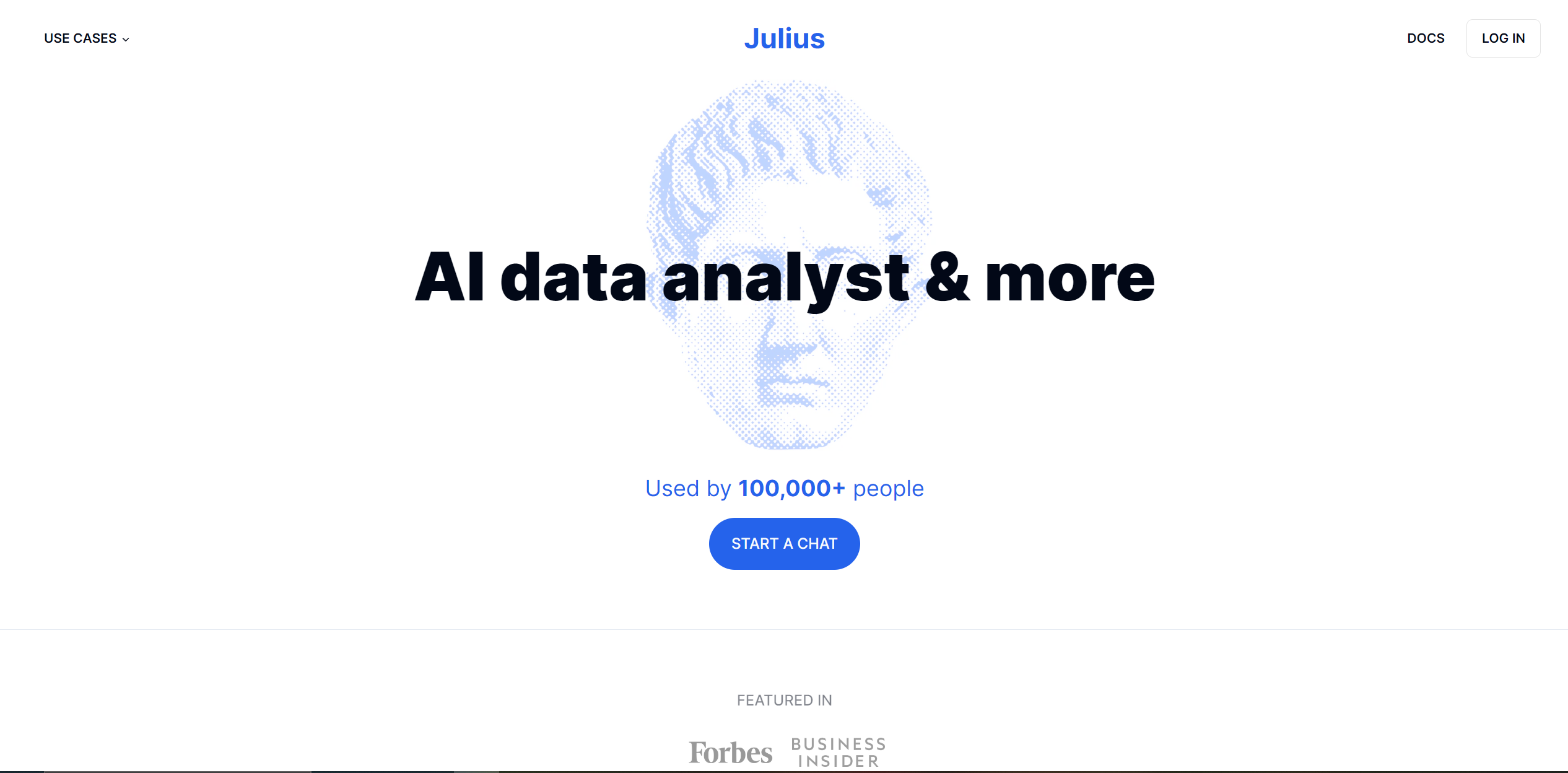 Julius AI screenshot