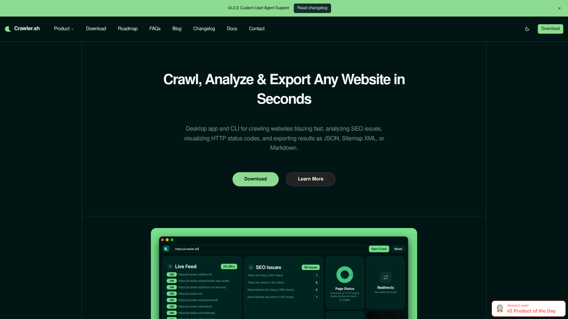 crawler.sh screenshot