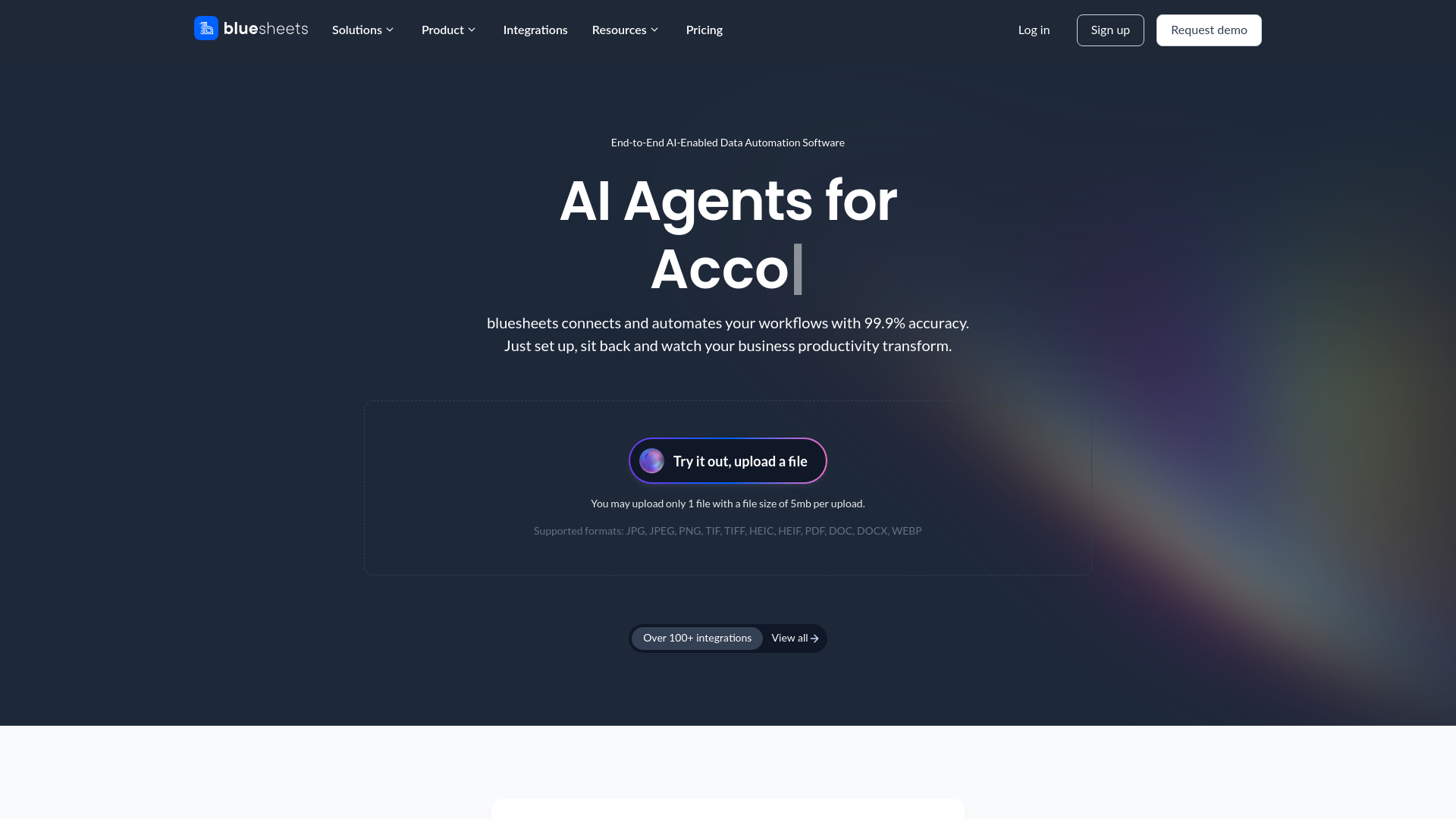 Bluesheets screenshot