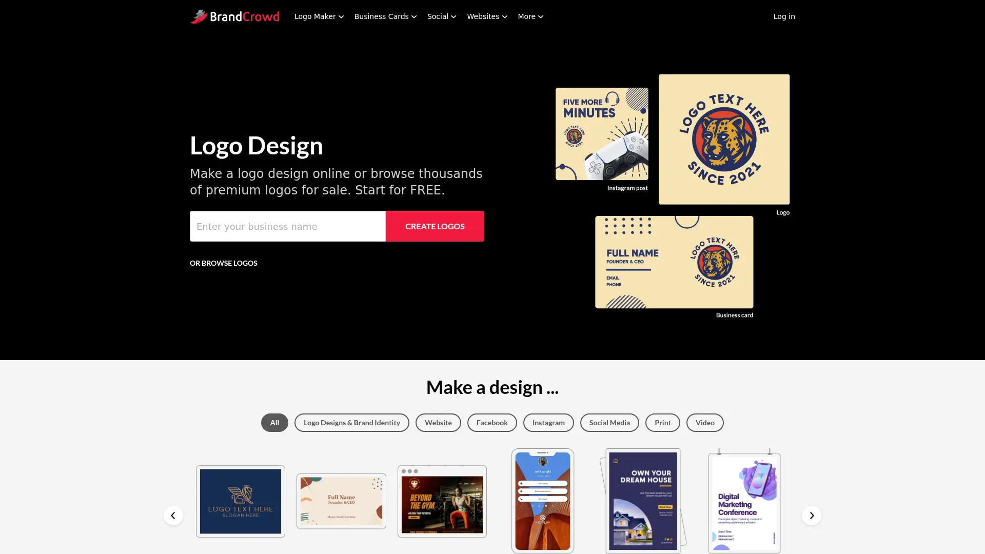 BrandCrowd screenshot