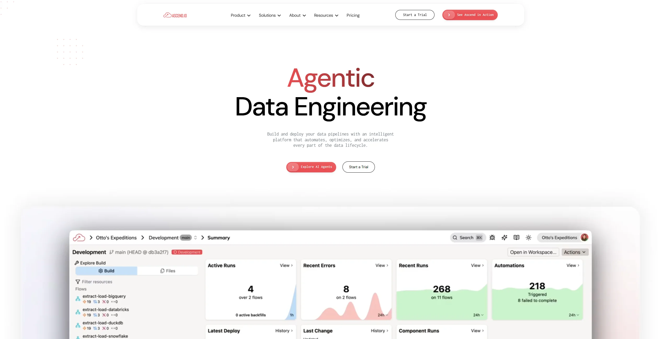 Ascend.io screenshot
