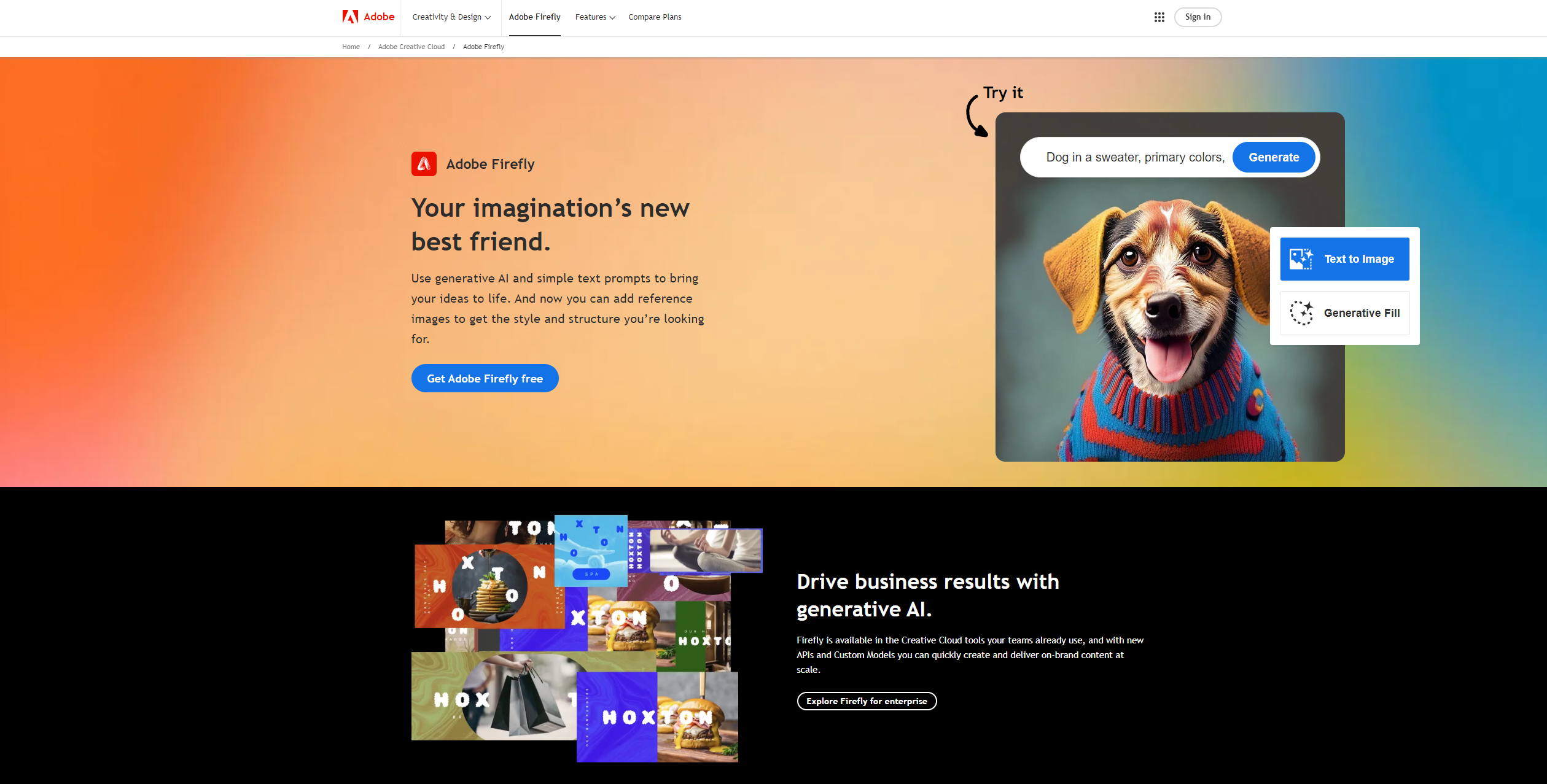 Adobe Firefly screenshot