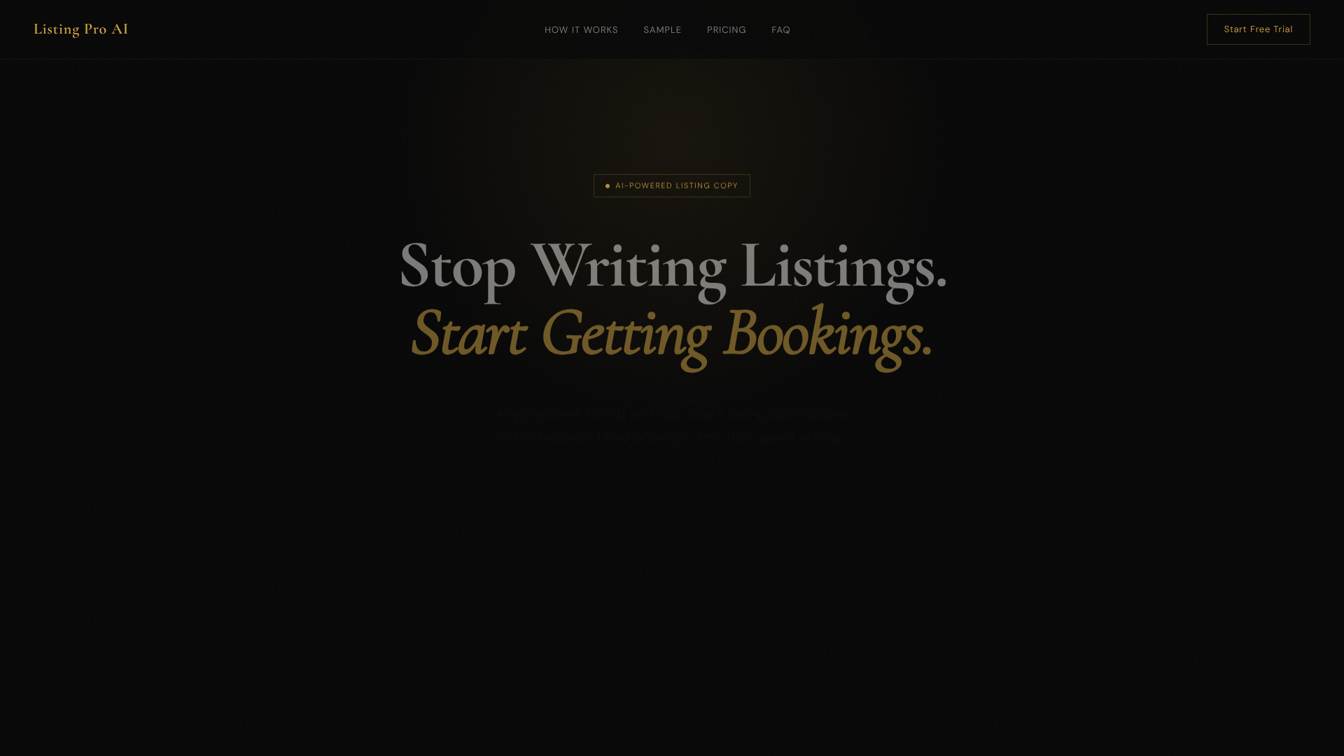 Listing Pro AI screenshot