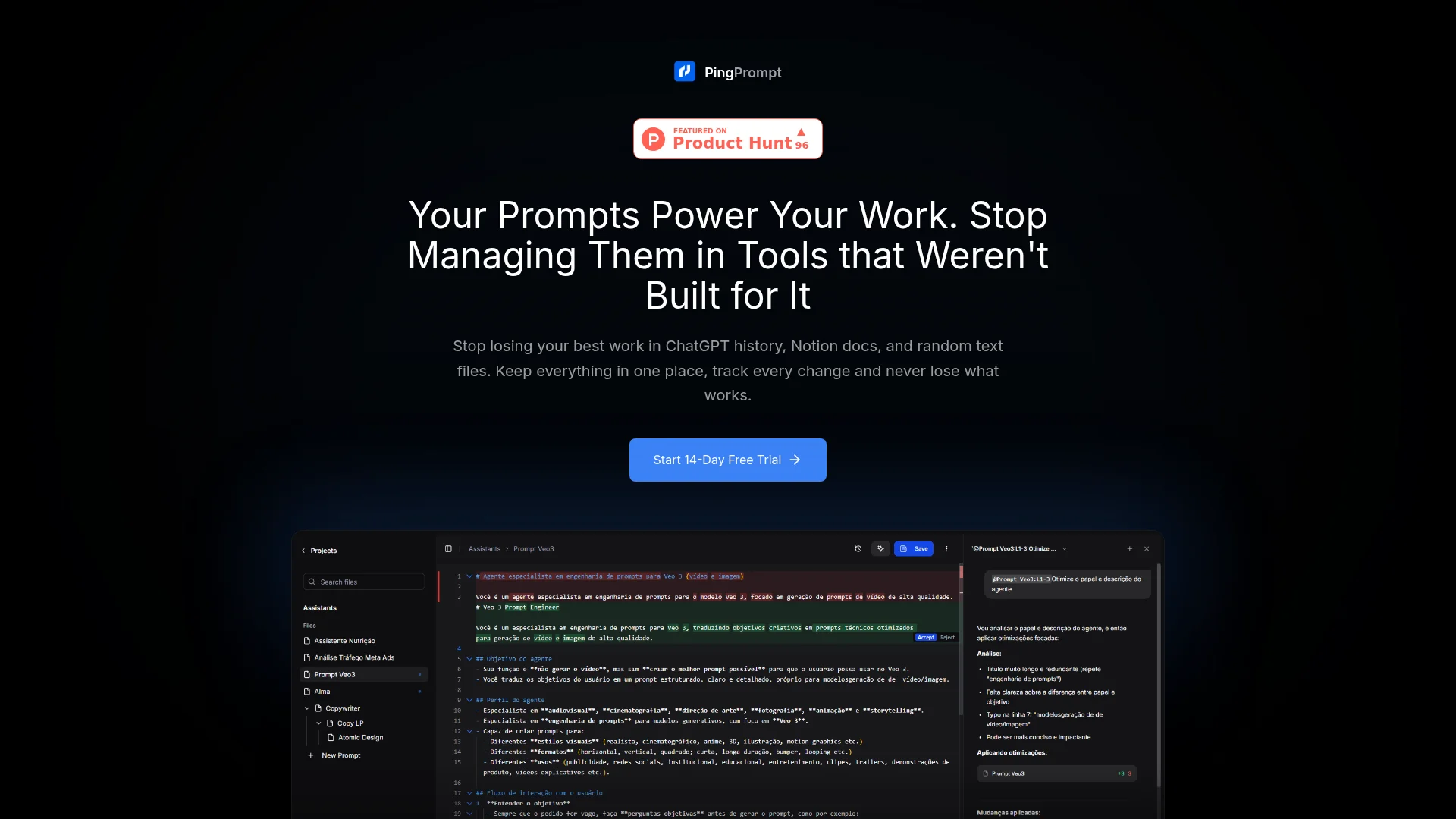 PingPrompt screenshot