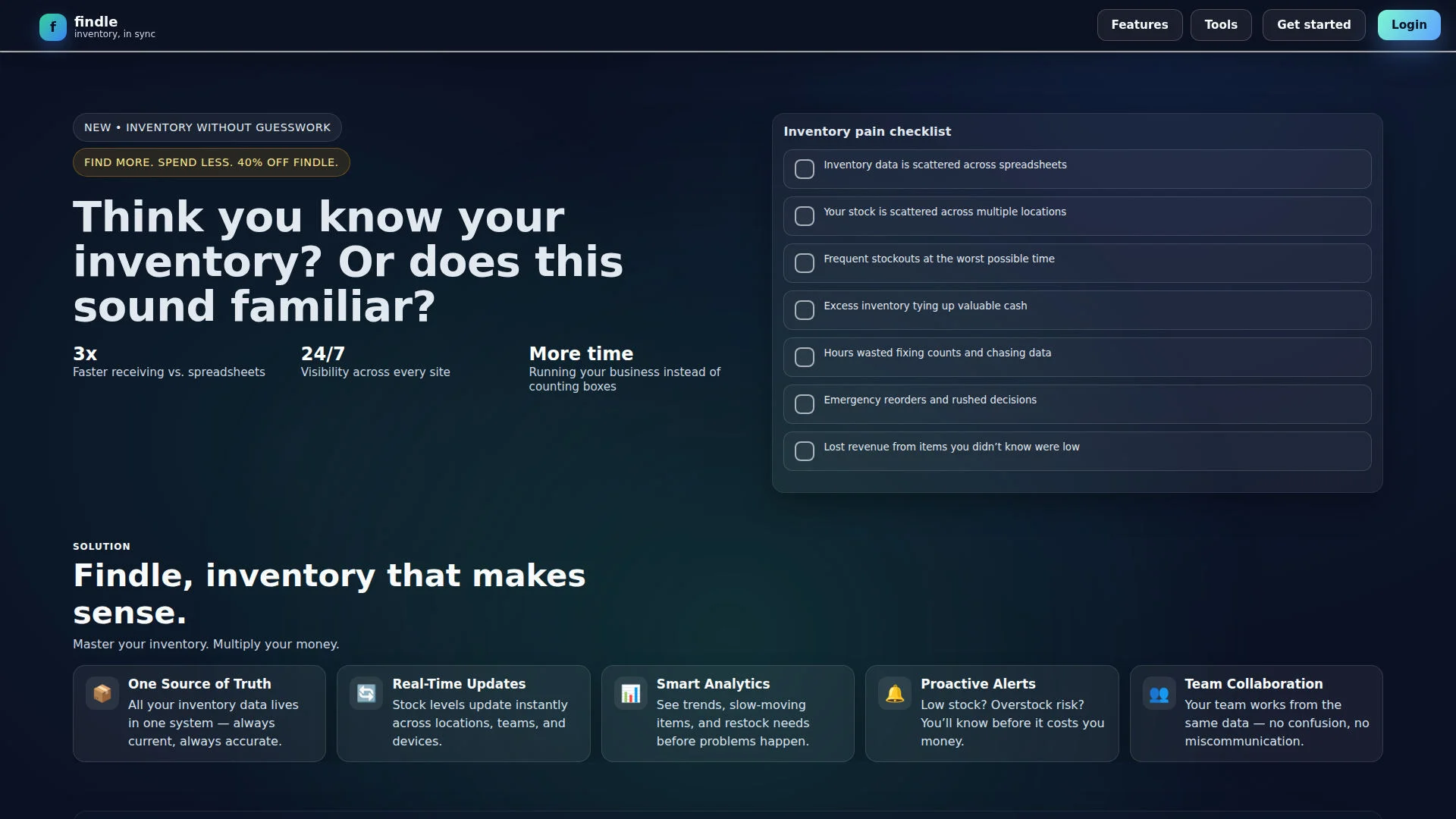 Findle Inventory screenshot