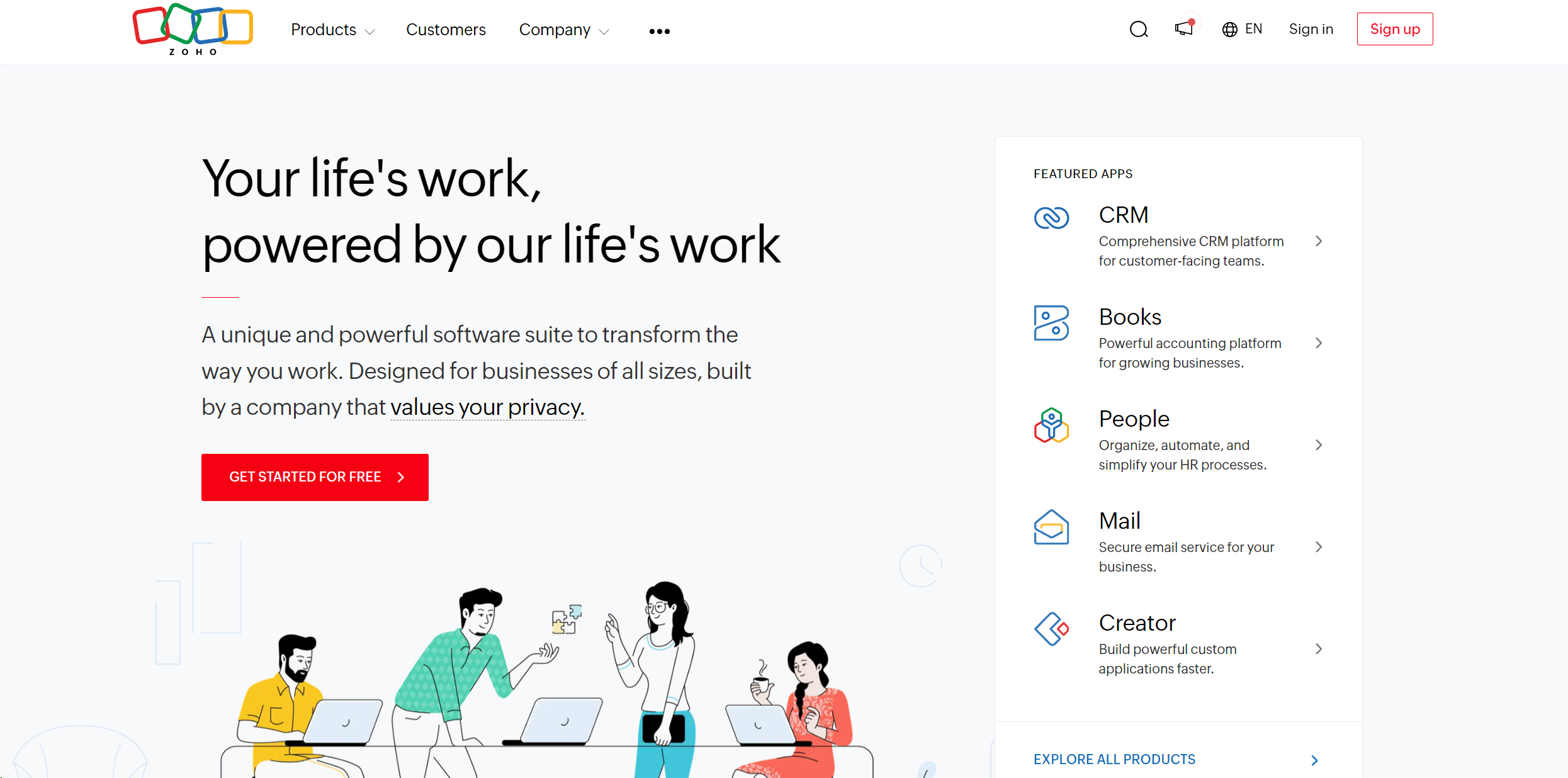 Zoho Social screenshot