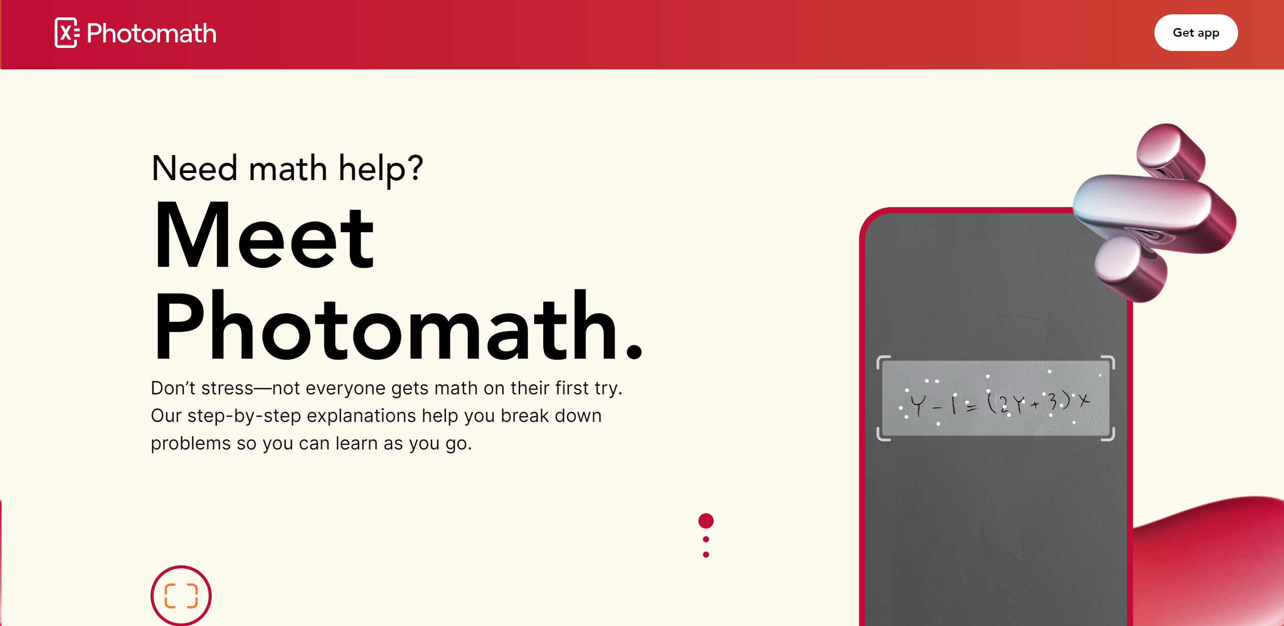 Photomath screenshot