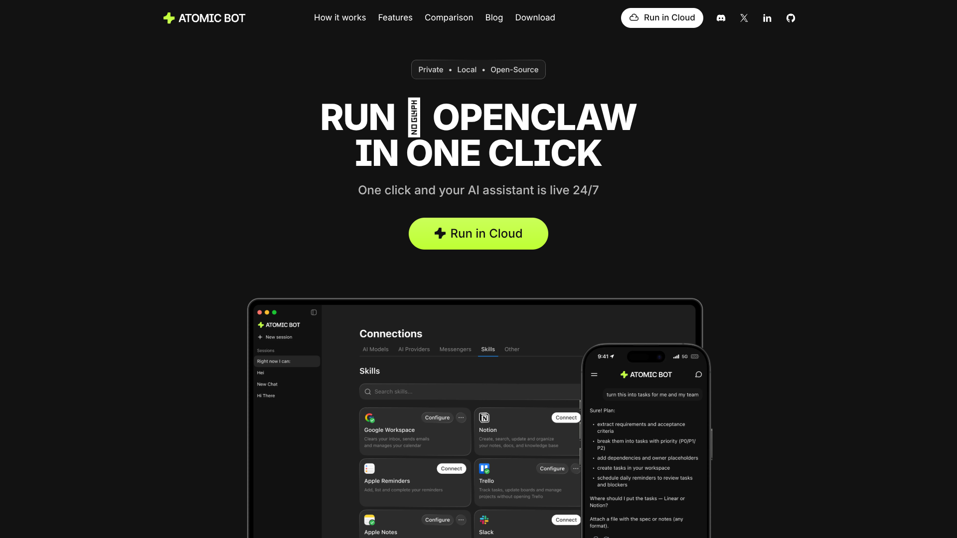 Atomic Bot screenshot