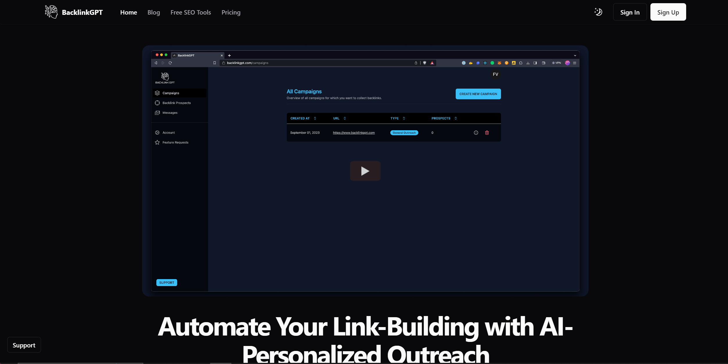 BacklinkGPT screenshot