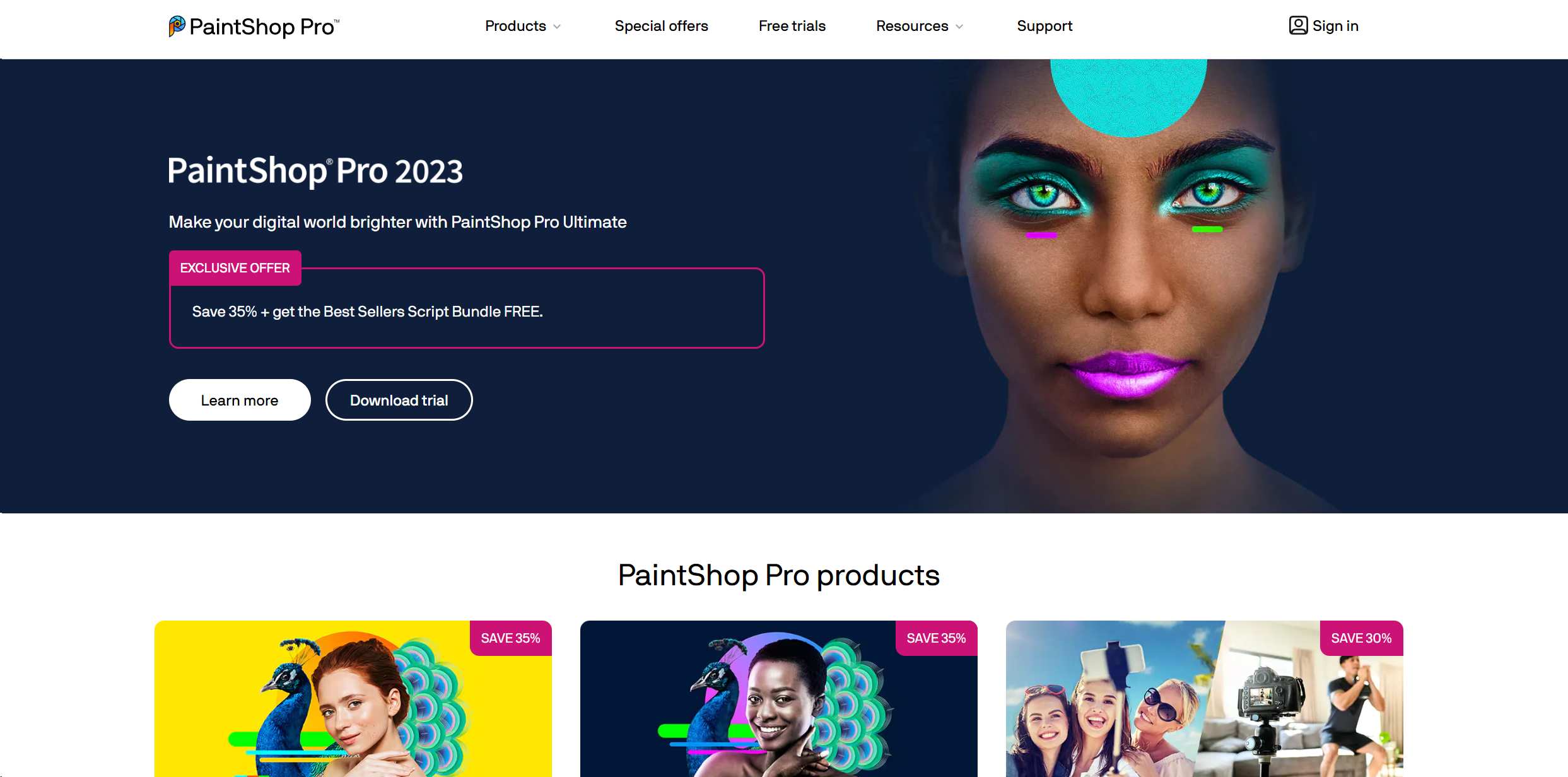 PaintShop Pro screenshot