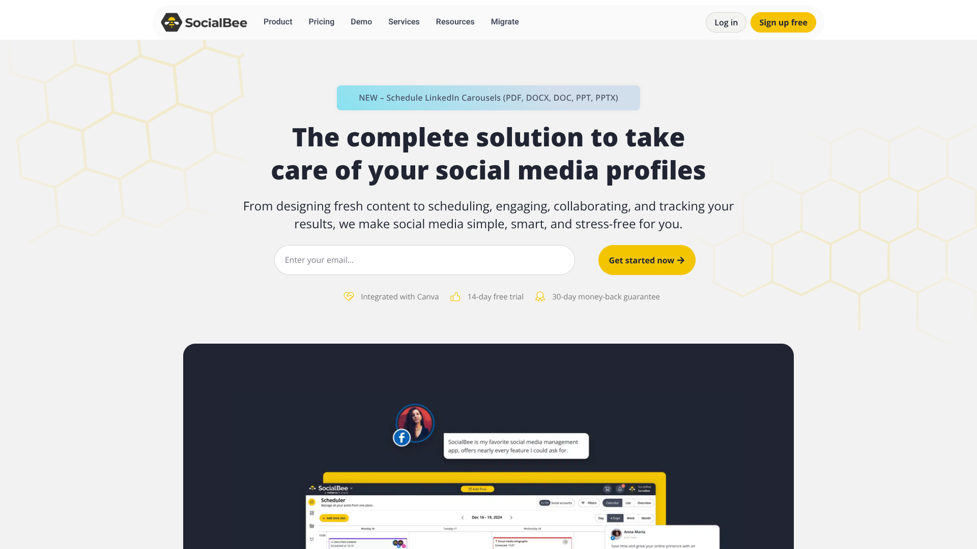 SocialBee screenshot