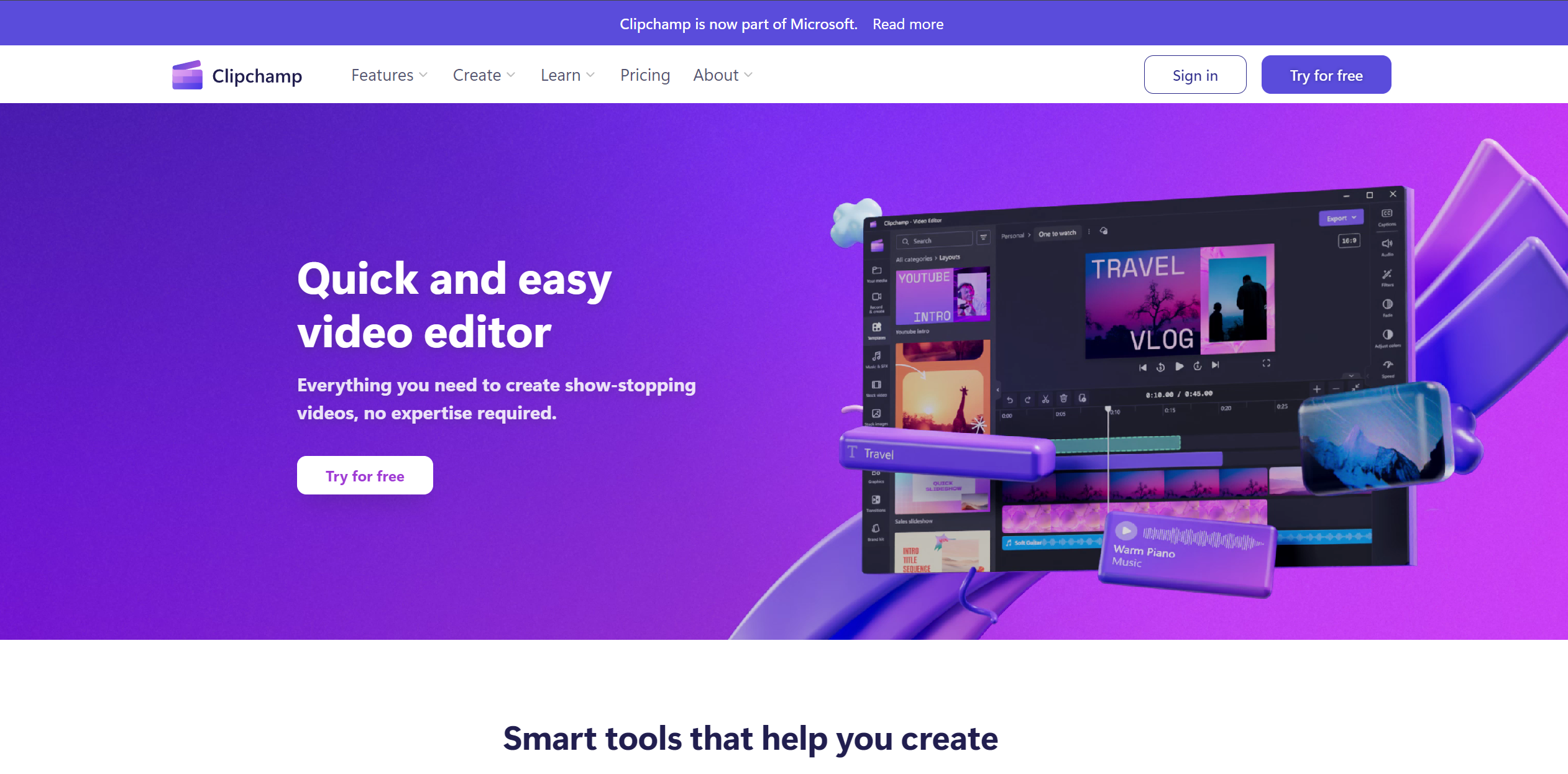 Clipchamp screenshot