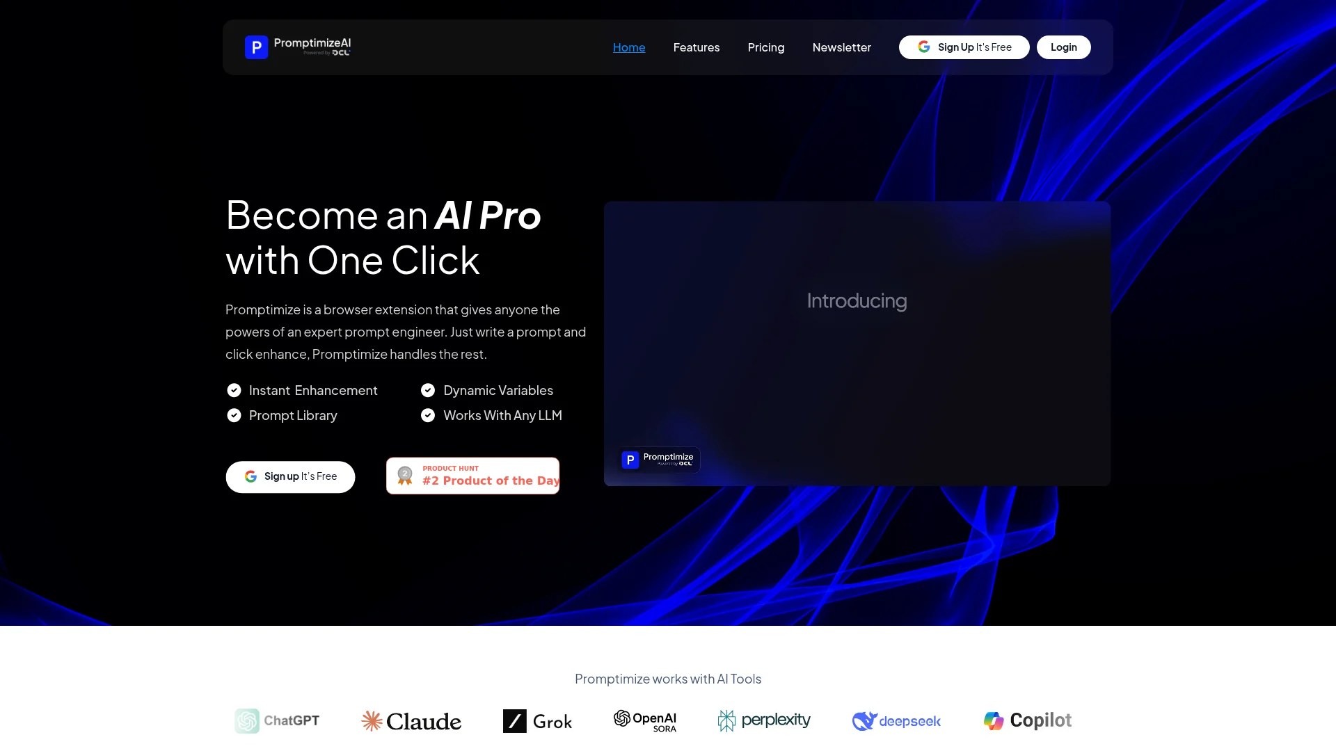 Promptimize screenshot