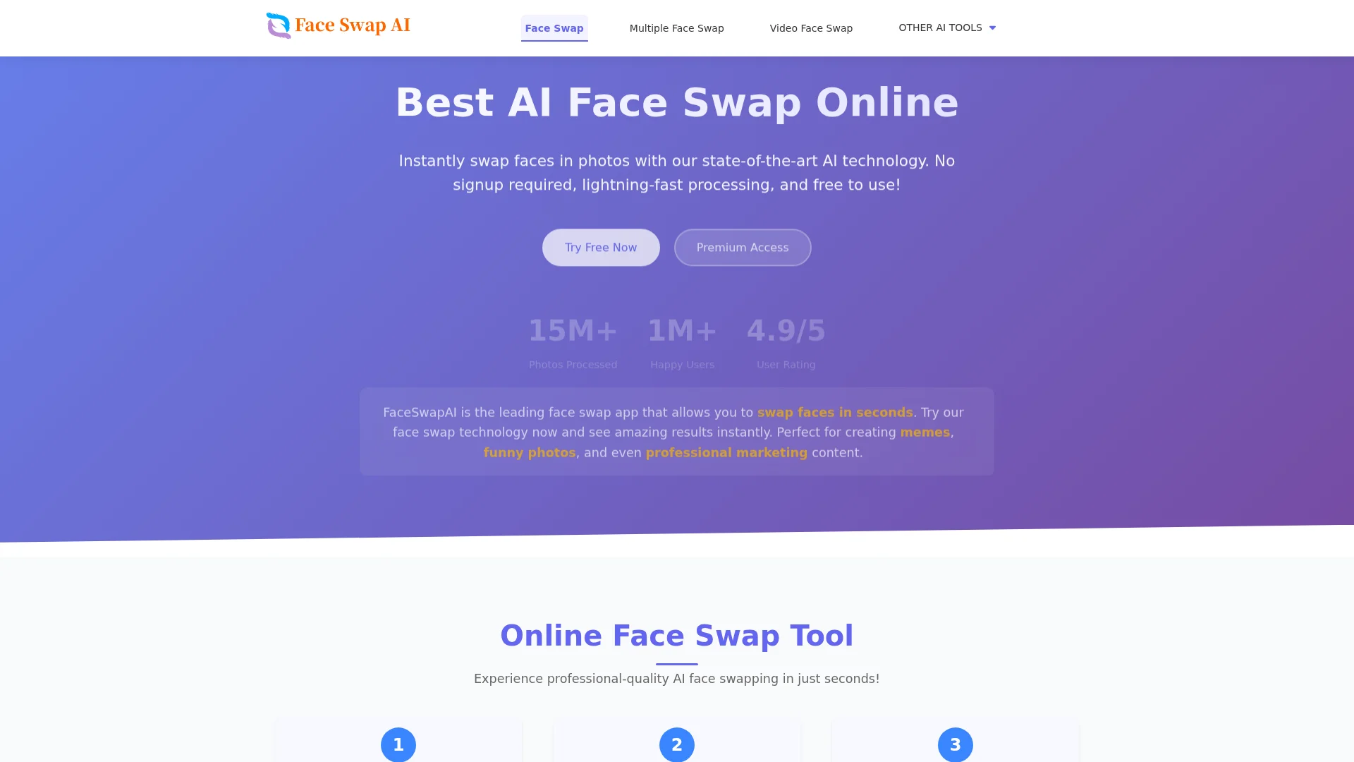 FaceSwap AI screenshot