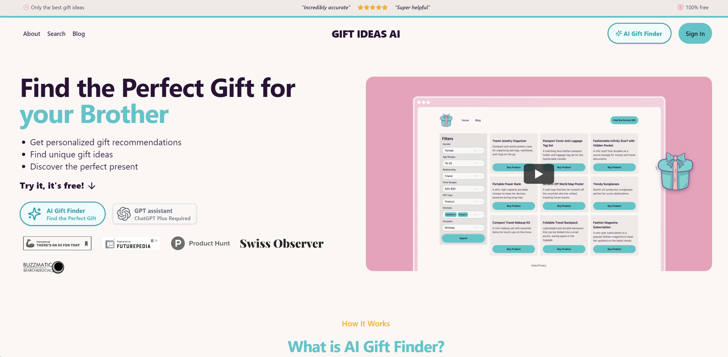 Gift Ideas AI screenshot