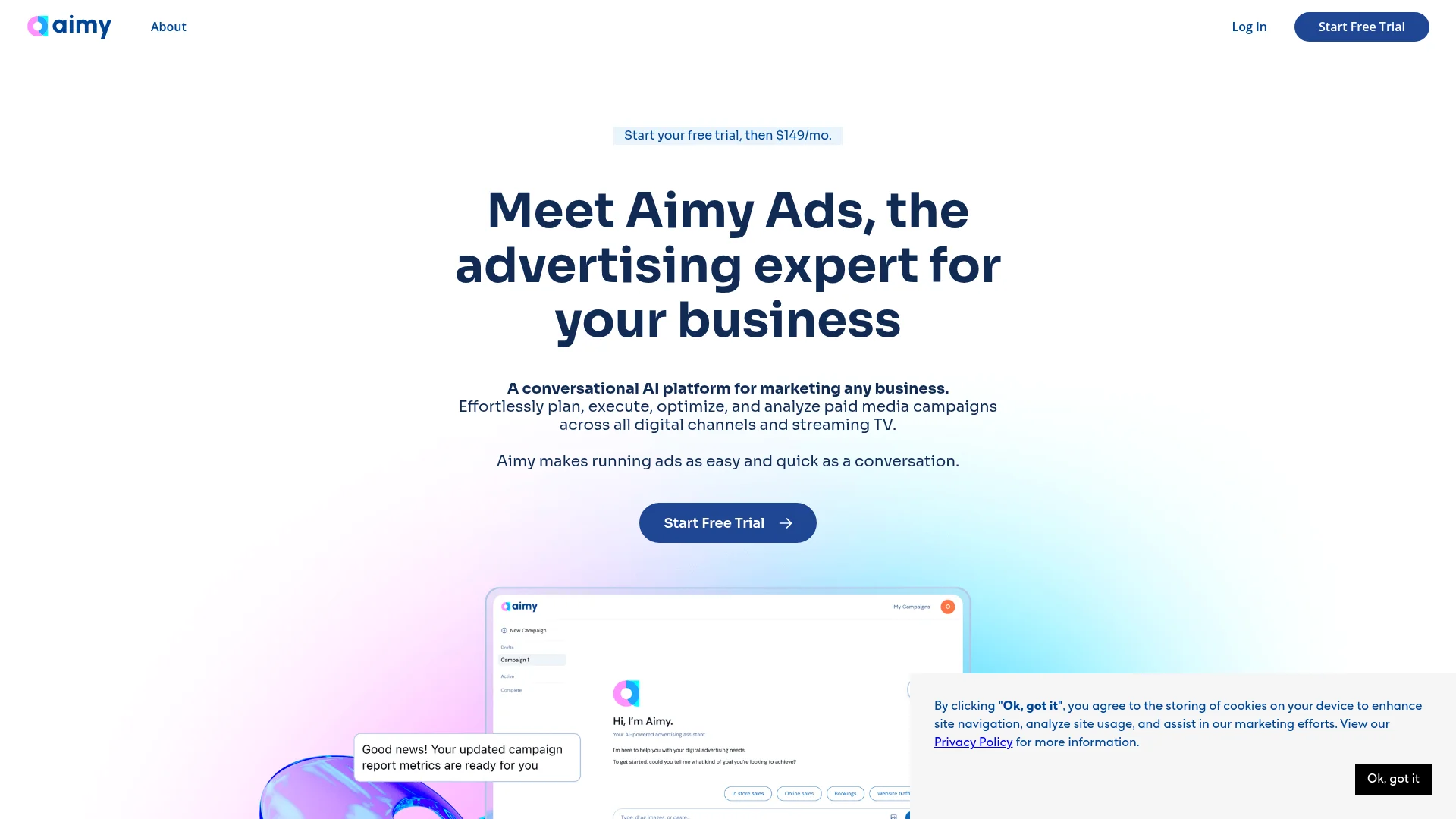Aimy Ads screenshot