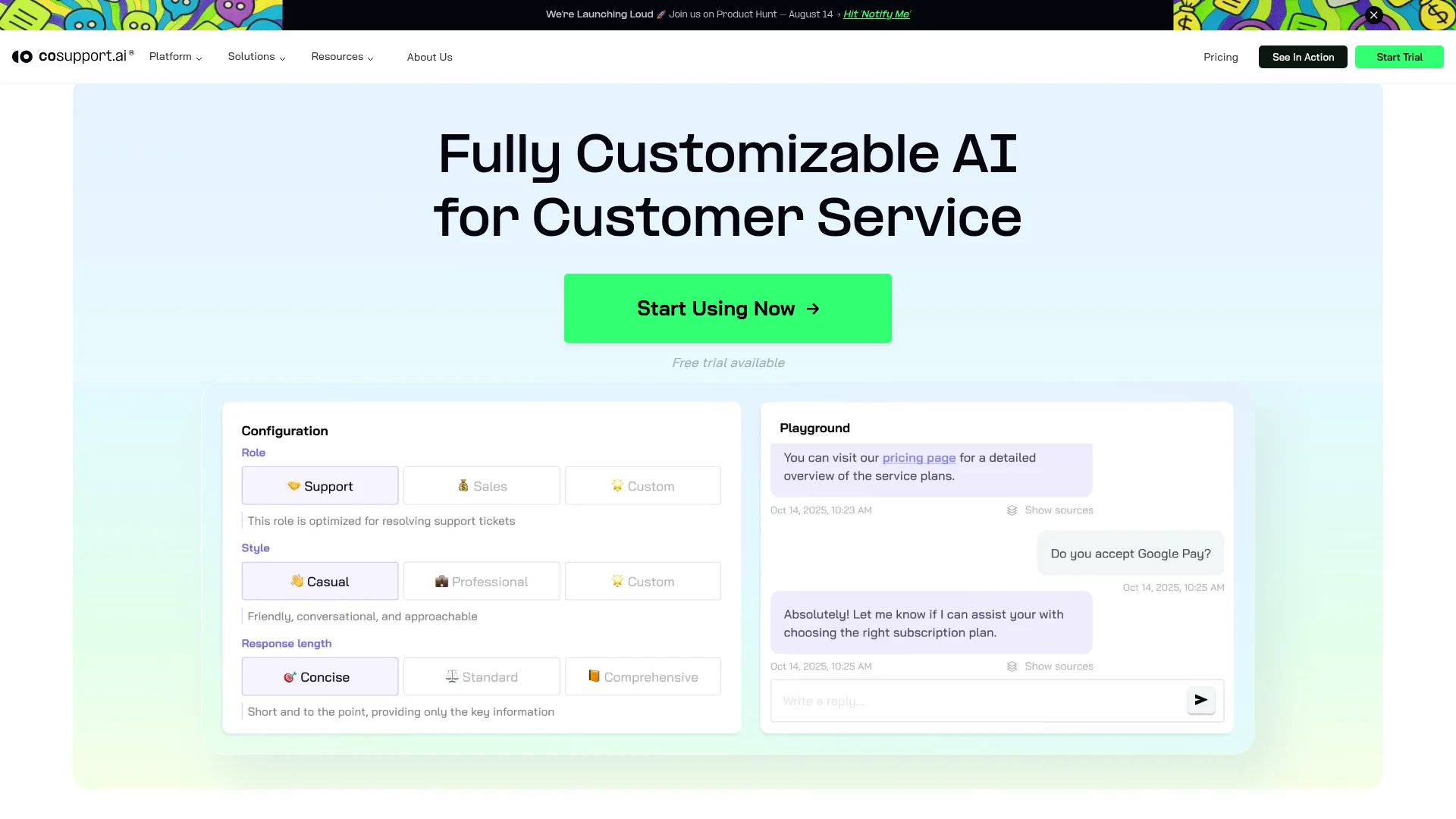 CoSupport AI screenshot