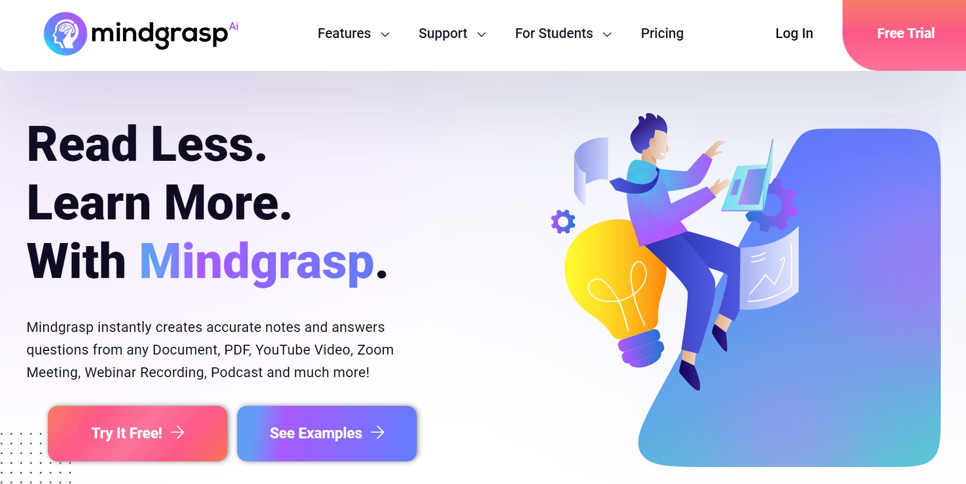 Mindgrasp AI screenshot