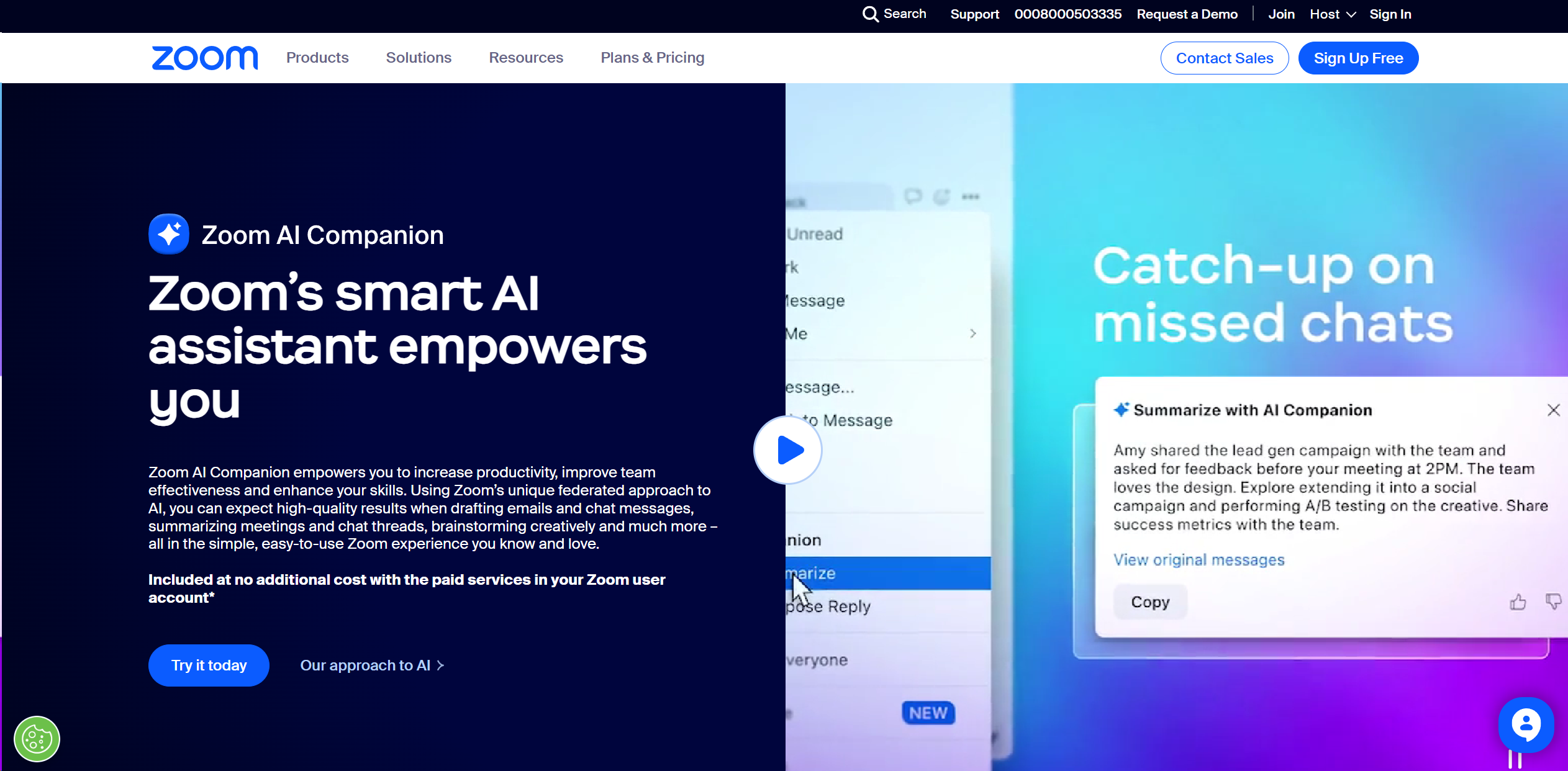 Zoom AI Companion screenshot