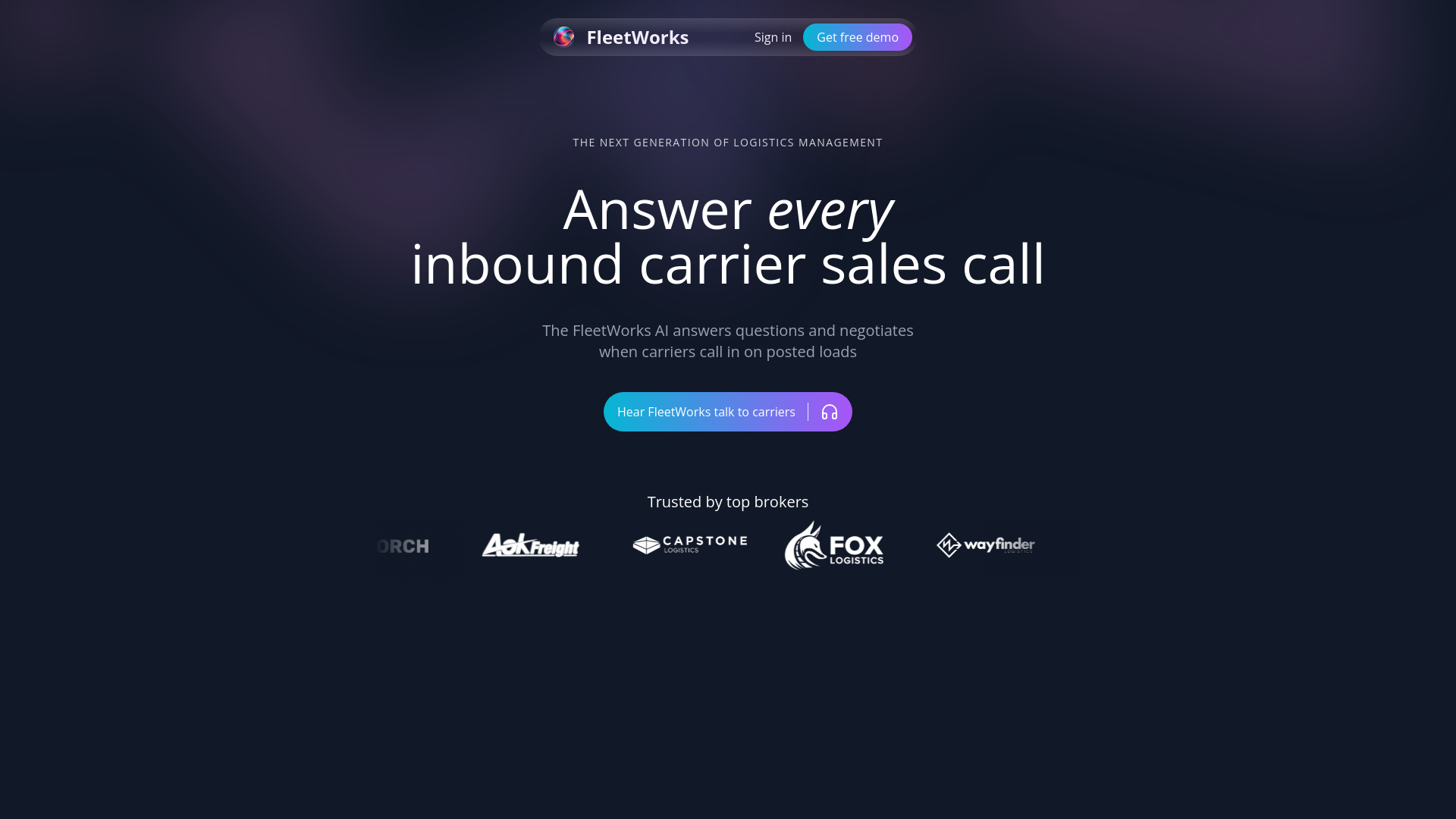 FleetWorks screenshot