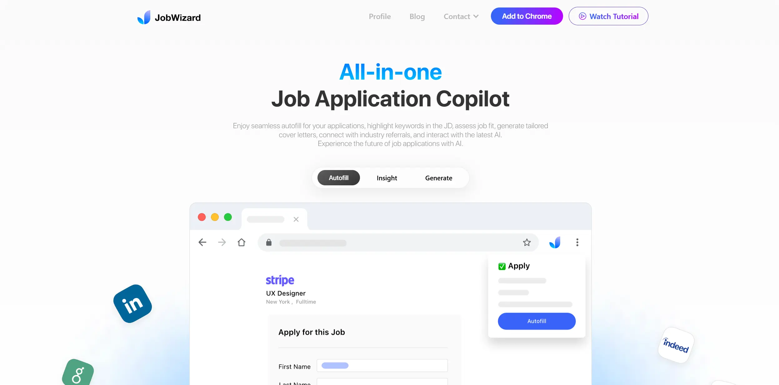 JobWizard screenshot