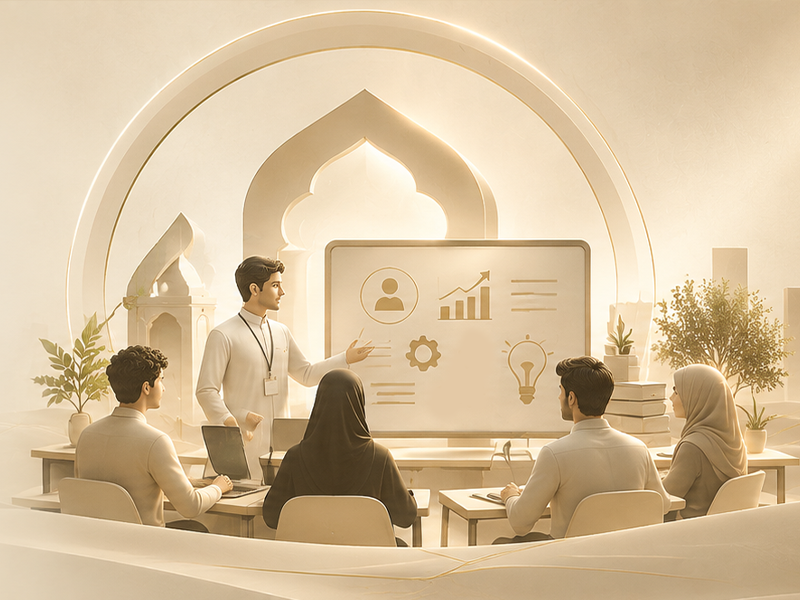 المؤسسة تنفذ برنامجًا تدريبيًا لتطوير مهارات الشباب