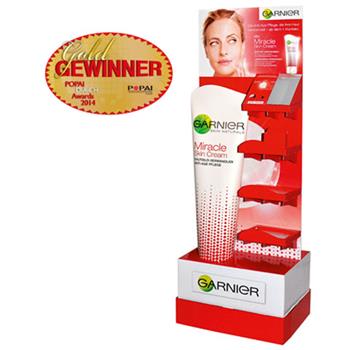 POPAI Award für Garnier Miracle Cream Display